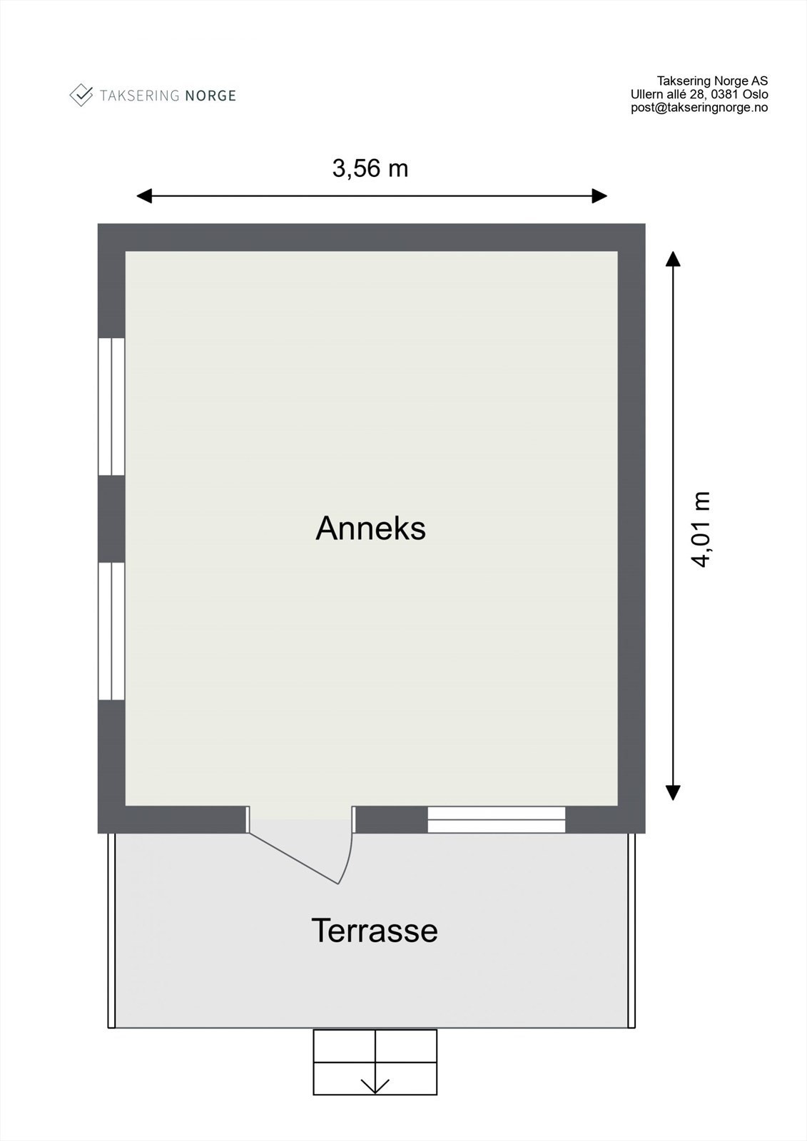 Plantegning anneks Galleribilde