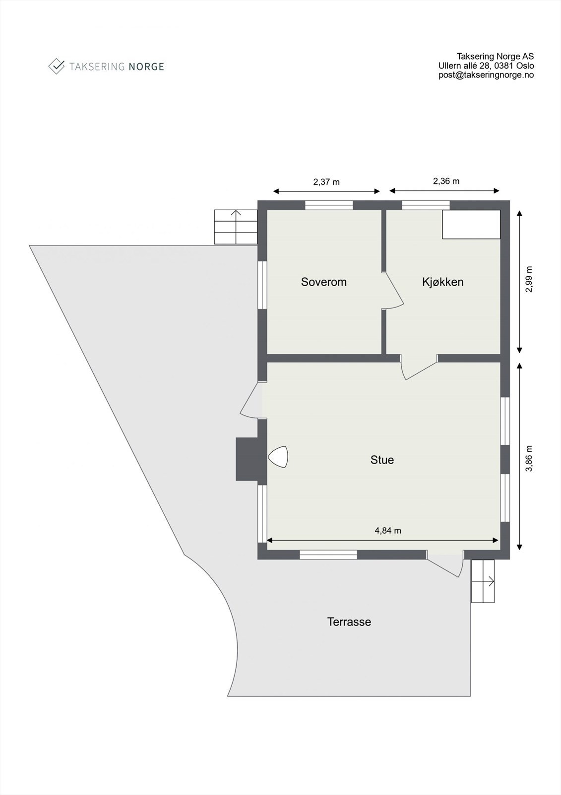 Plantegning fritidsbolig Galleribilde