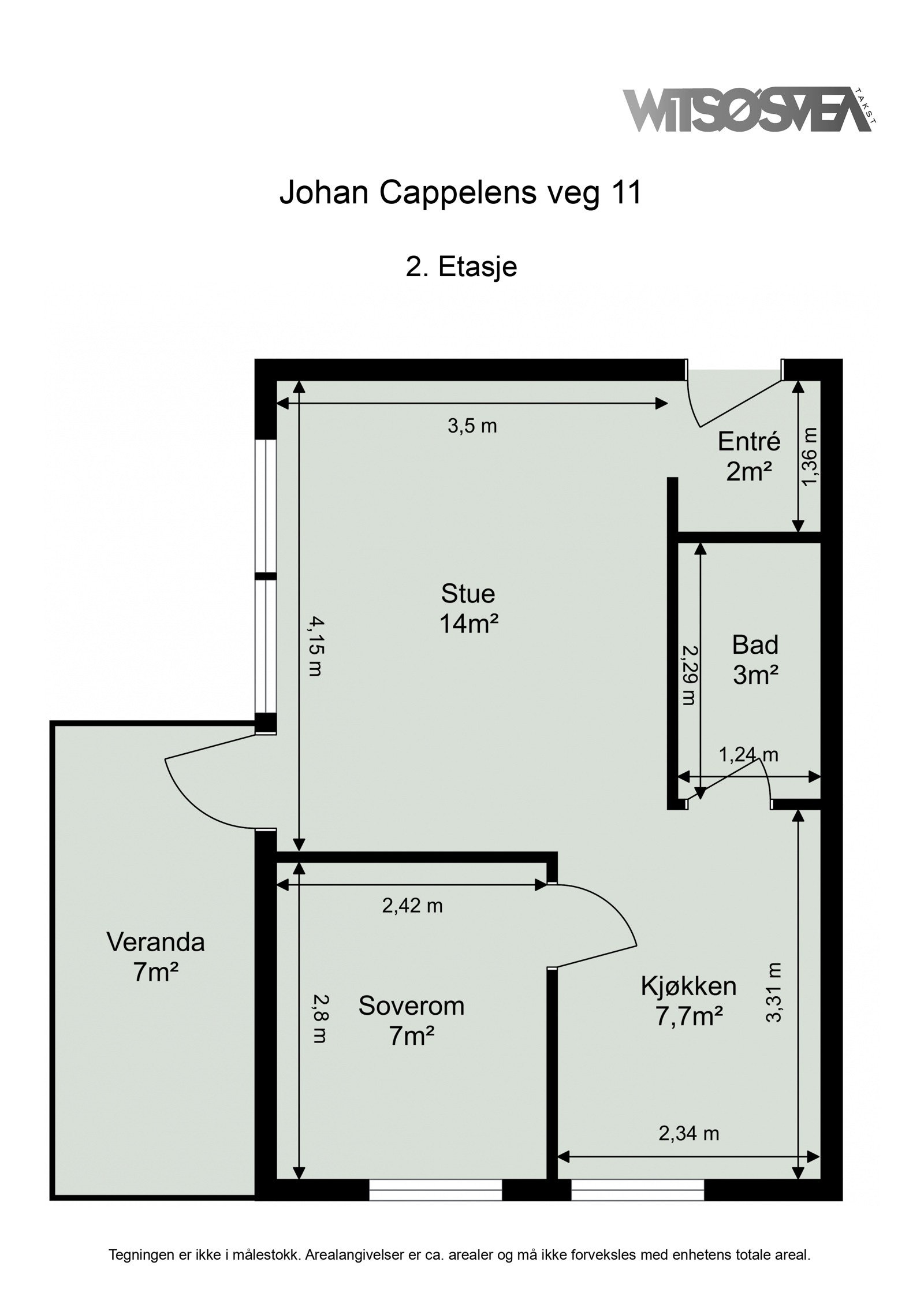 Planskisse. Galleribilde
