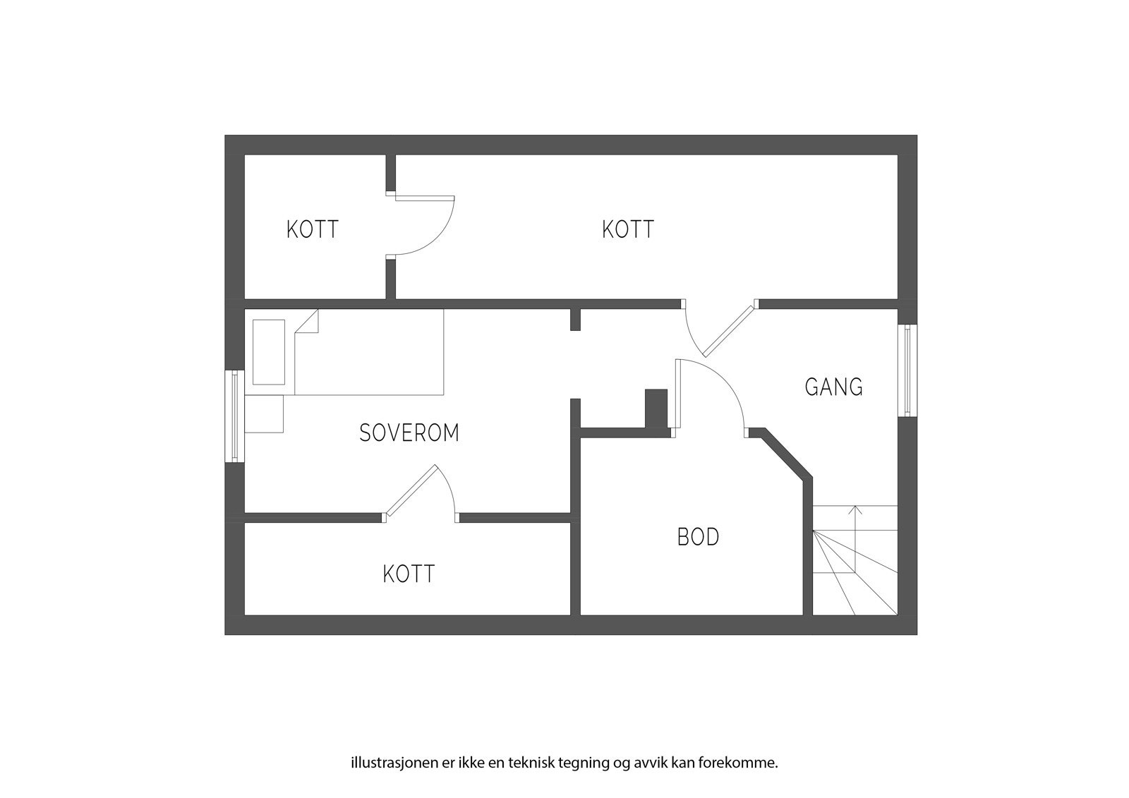 Loftsetasje. Galleribilde