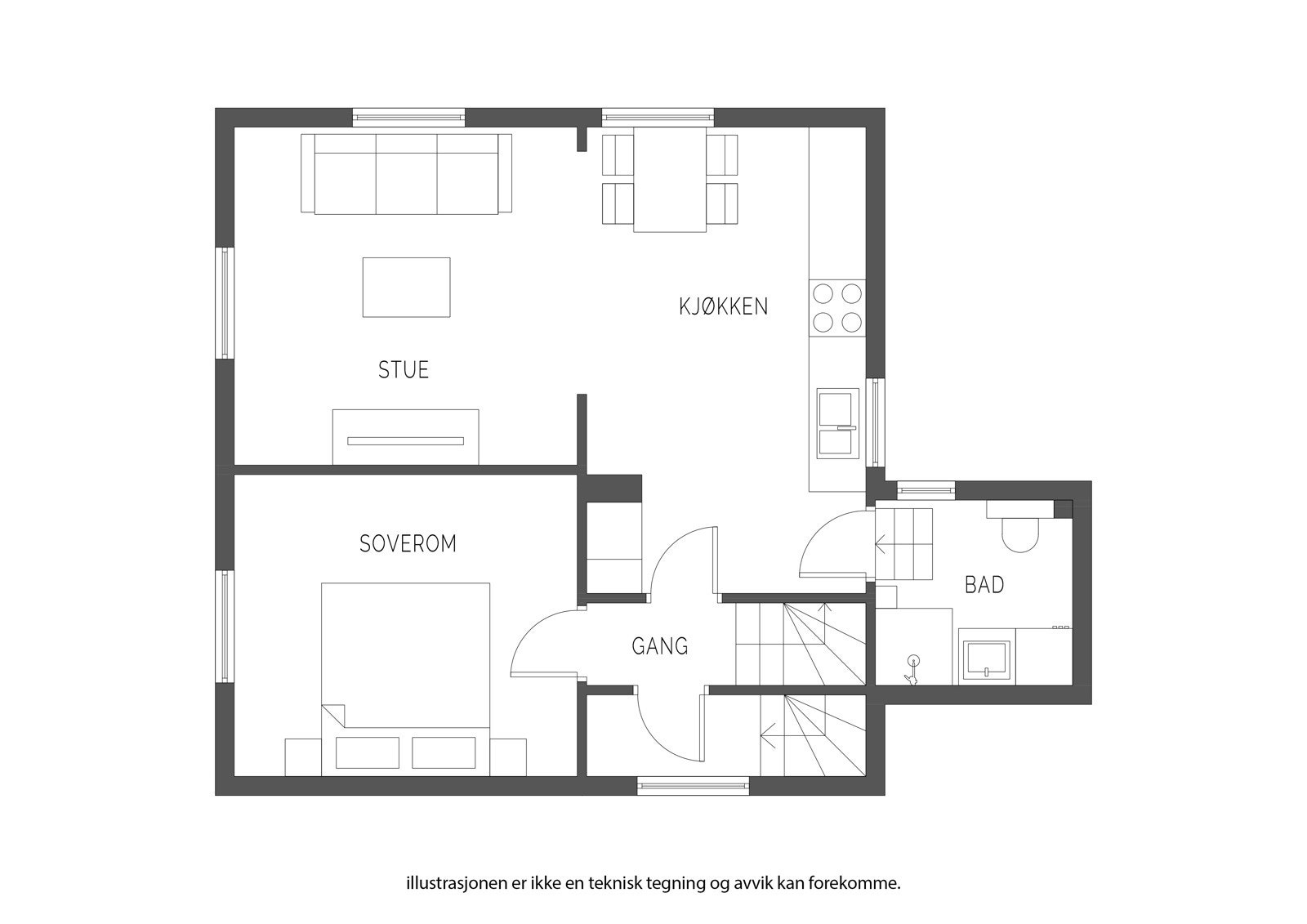 Andre etasje. Galleribilde