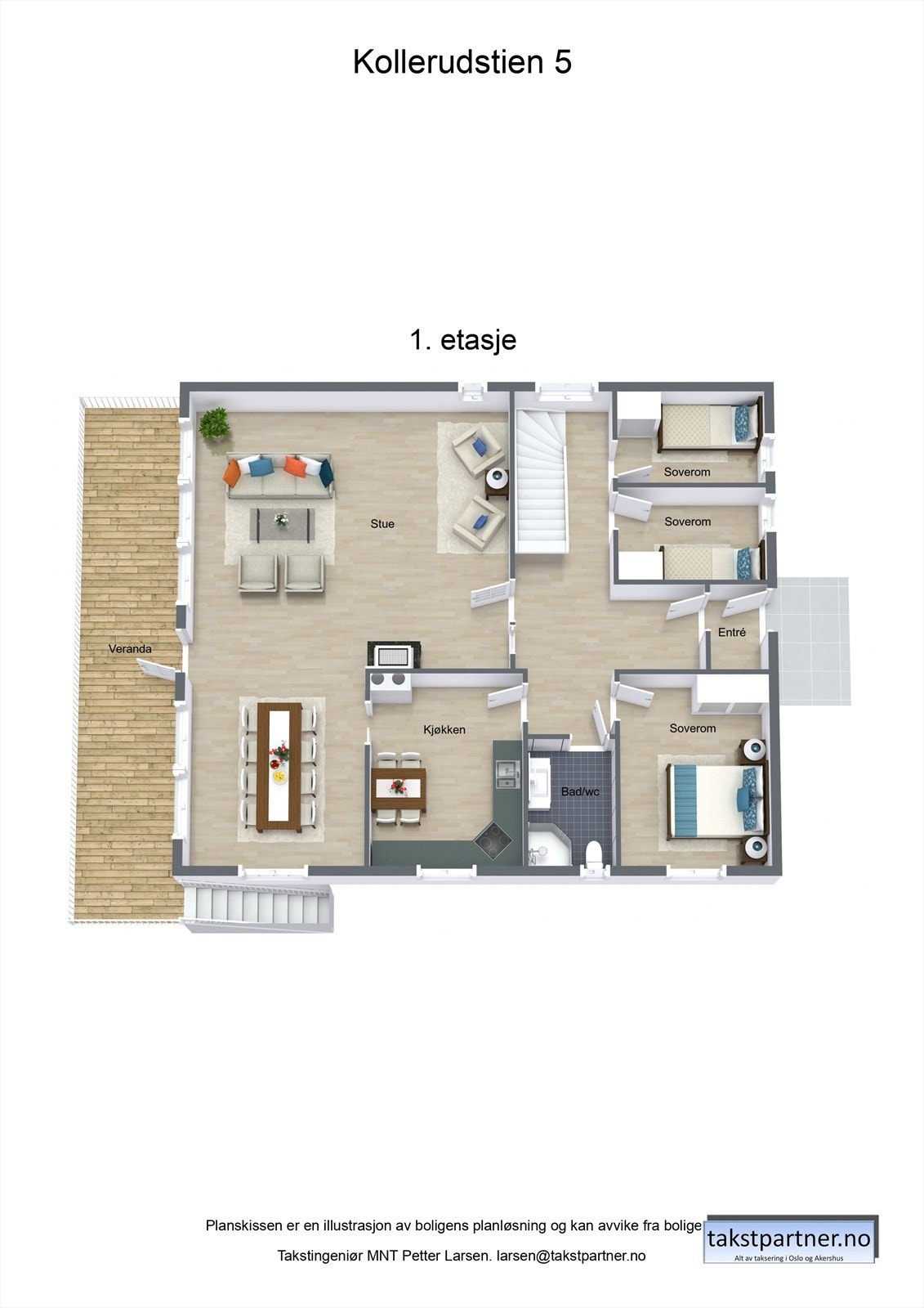 Planskisse 1etg Galleribilde