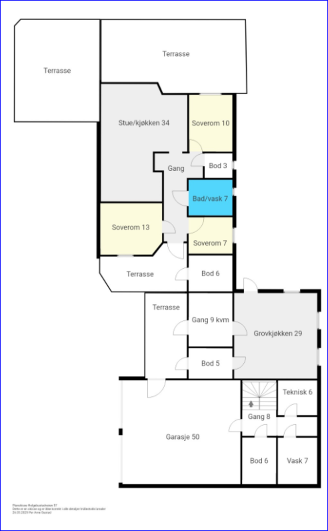 Planskisse Galleribilde