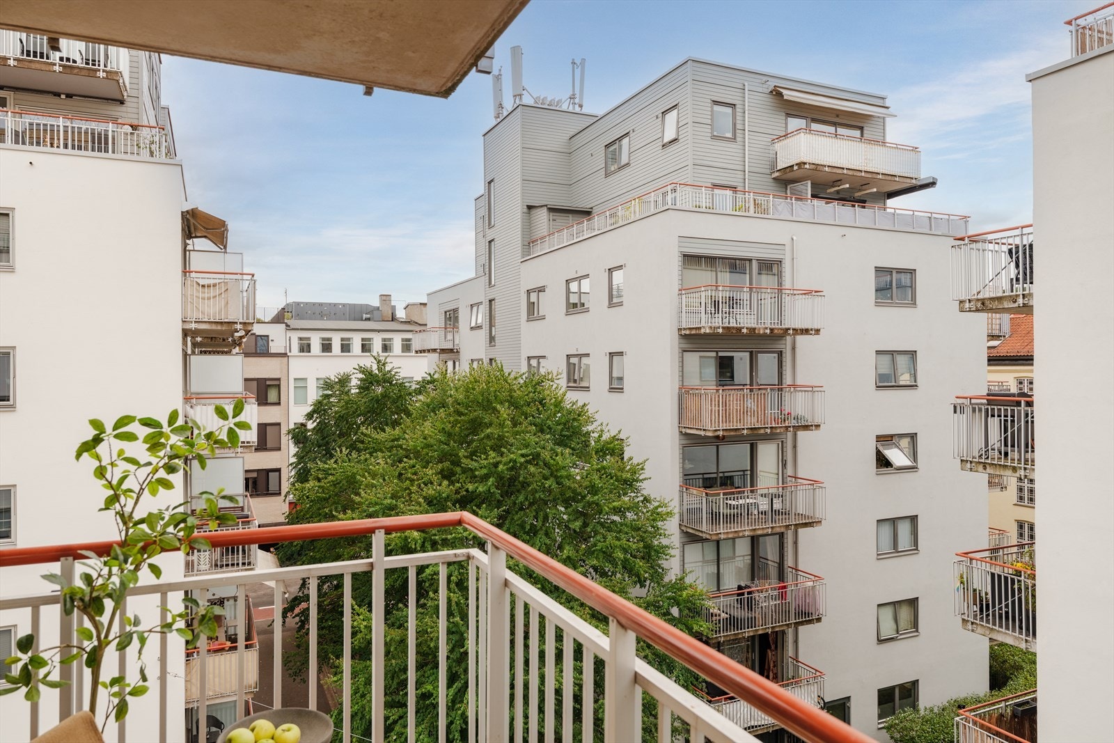 Her bor man høyt og fritt, omtrent midt i sentrum. Galleribilde