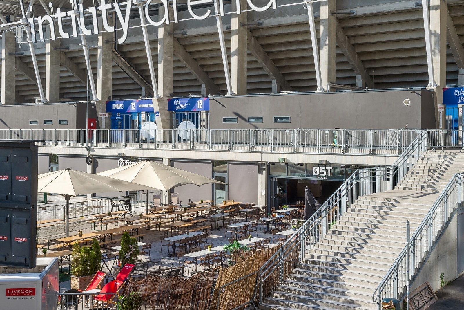 Fra boligen er det kun en spasertur bort til Intility arena. Galleribilde