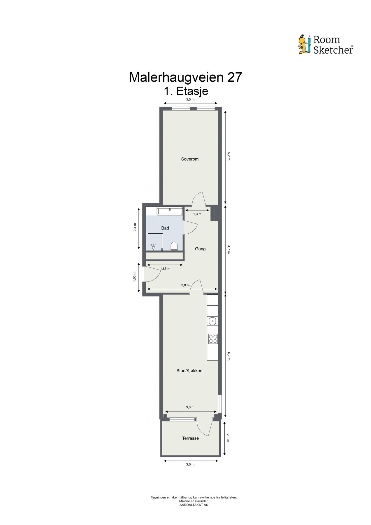 Planskisse. Galleribilde