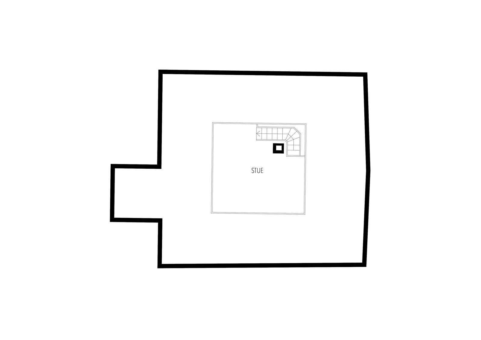 Plantegning gauselvågen 64 A, Loft Galleribilde