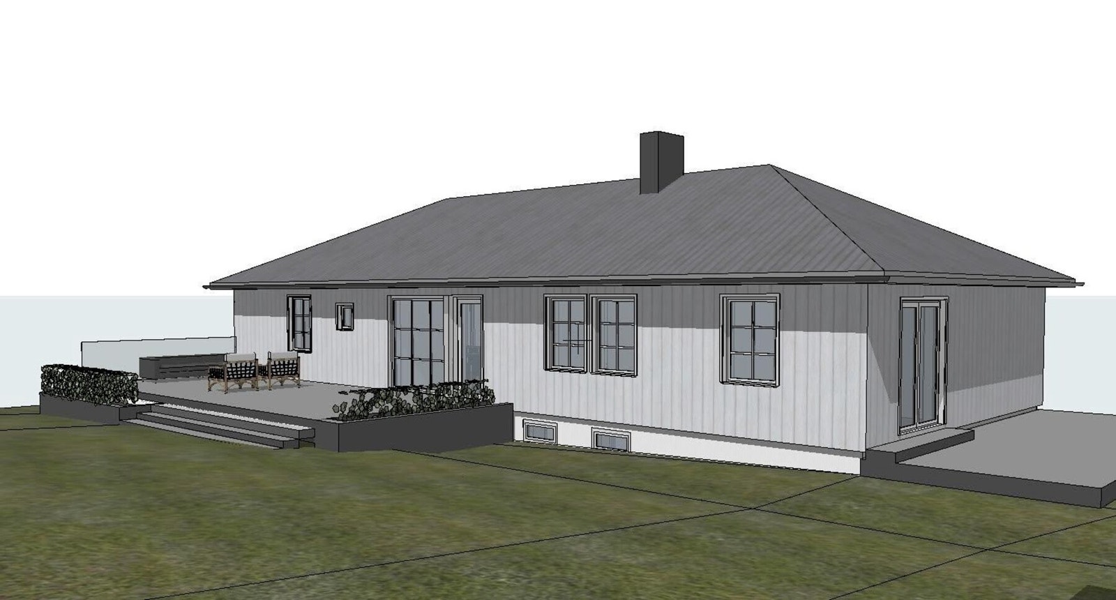 Selger innhentet arkitekttegninger i forbindelse med oppussing. Galleribilde