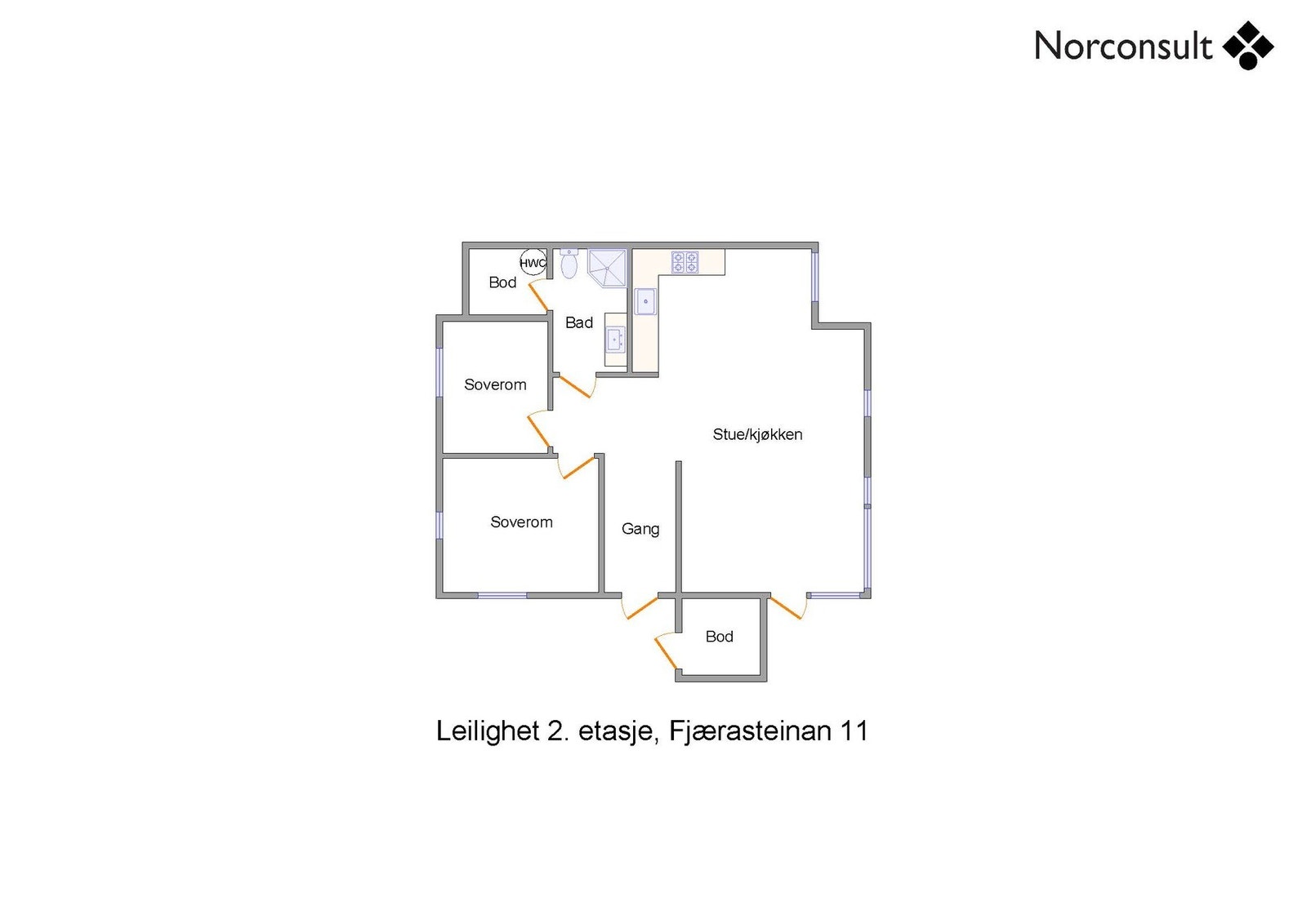 Planskisse - 2.etasje Galleribilde
