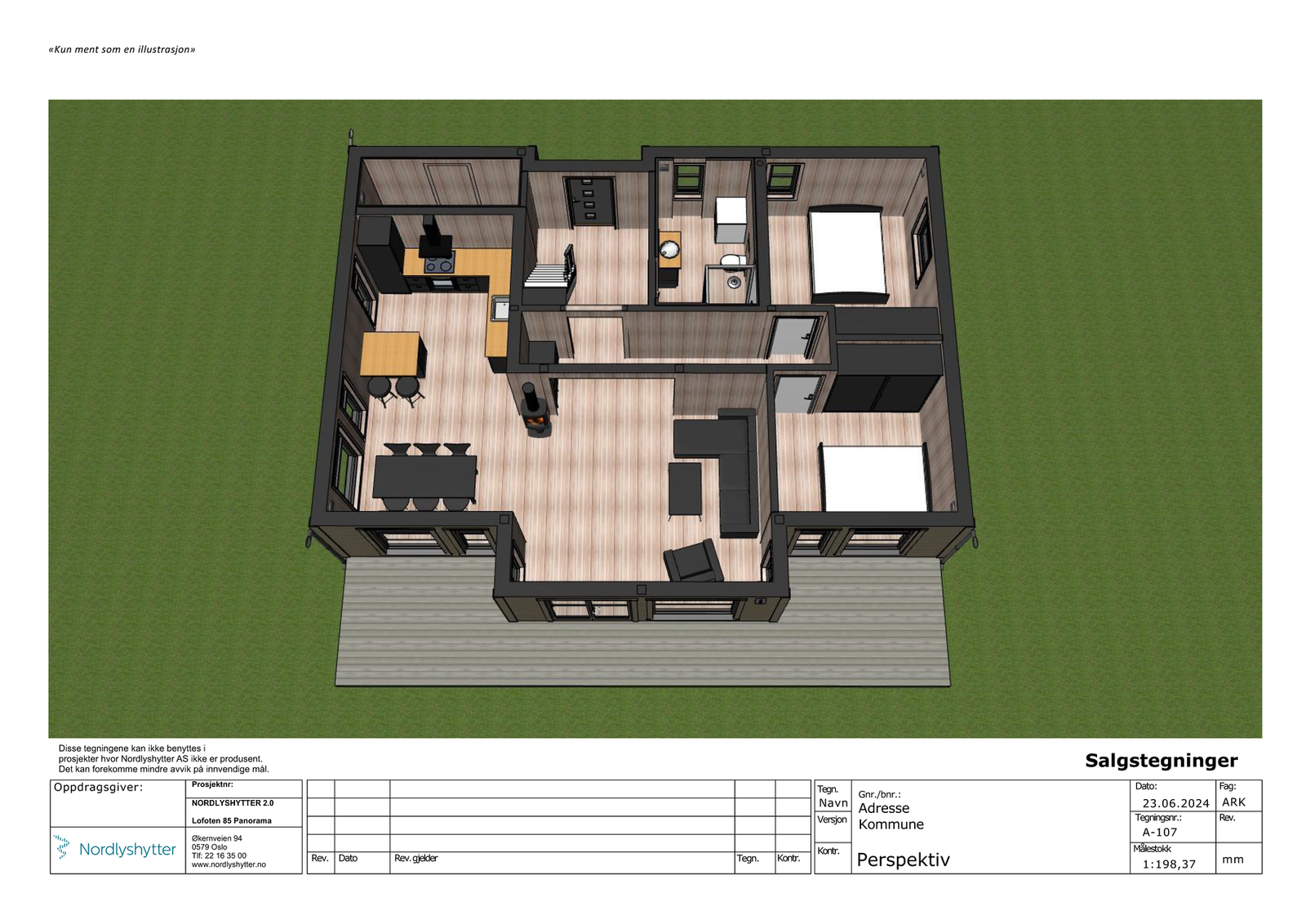 Salgstegning hovedplan Galleribilde
