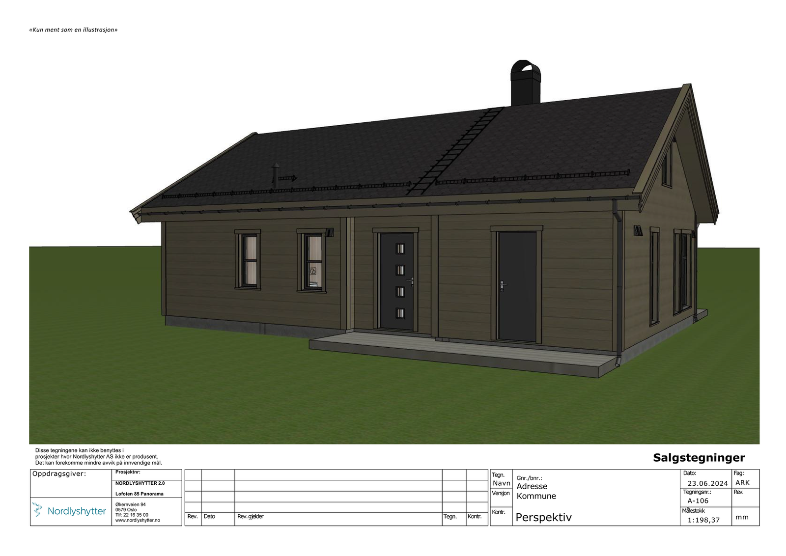 Salgstegning Lofoten 85 Panorama Galleribilde