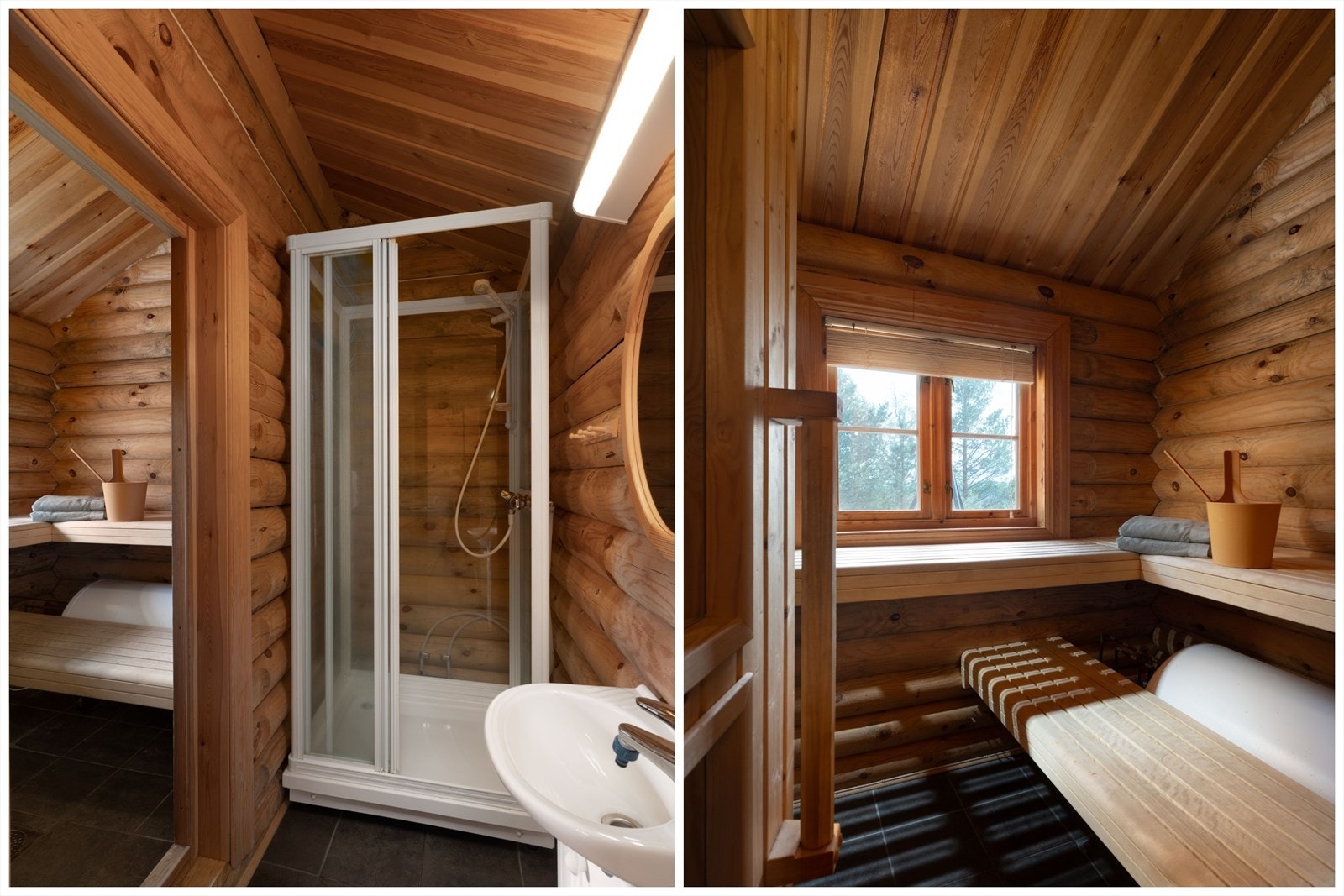 Dusjrom og badstu i anneks. Galleribilde