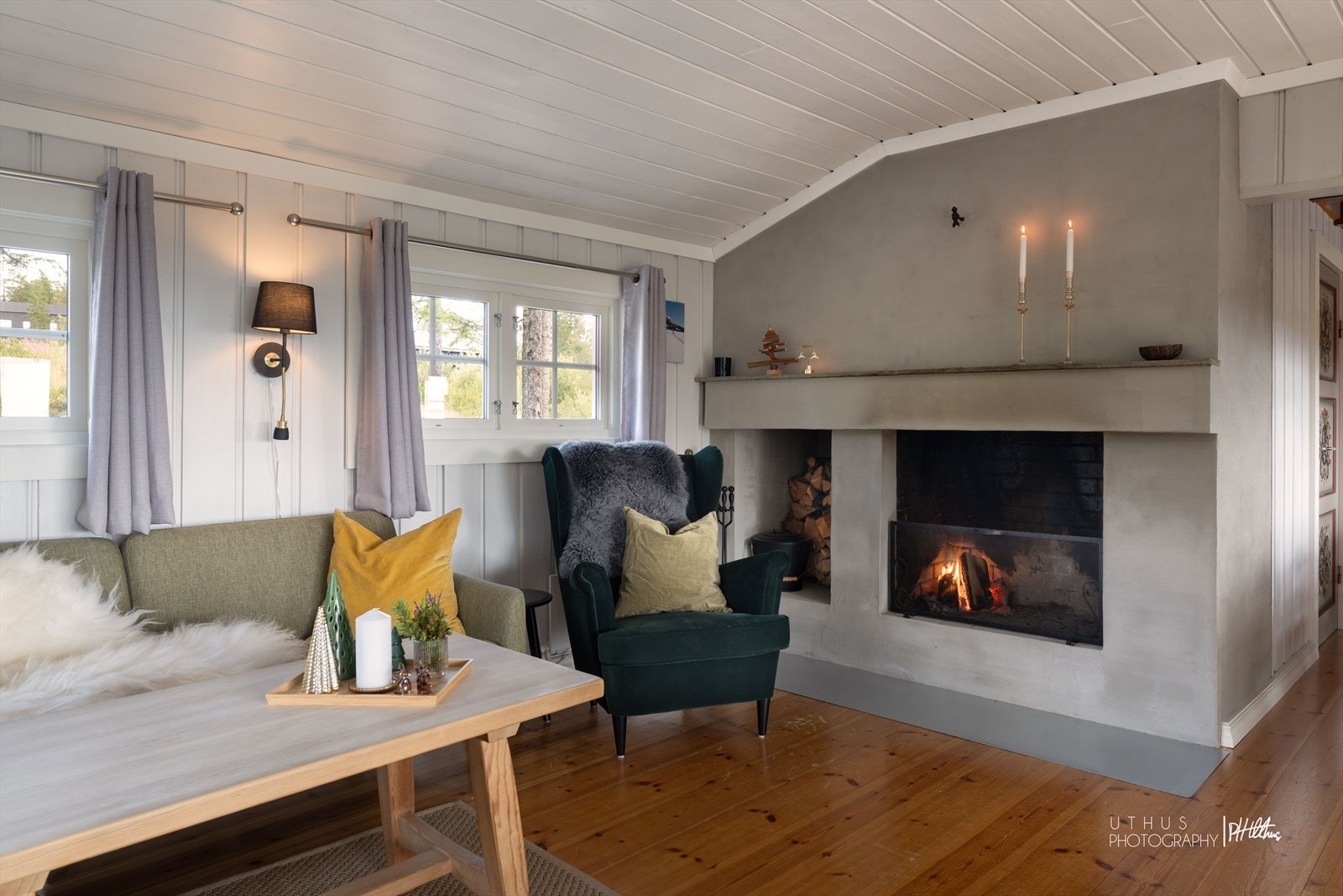 Flott peisovn er perfekt for kjølige vinterdager. Galleribilde