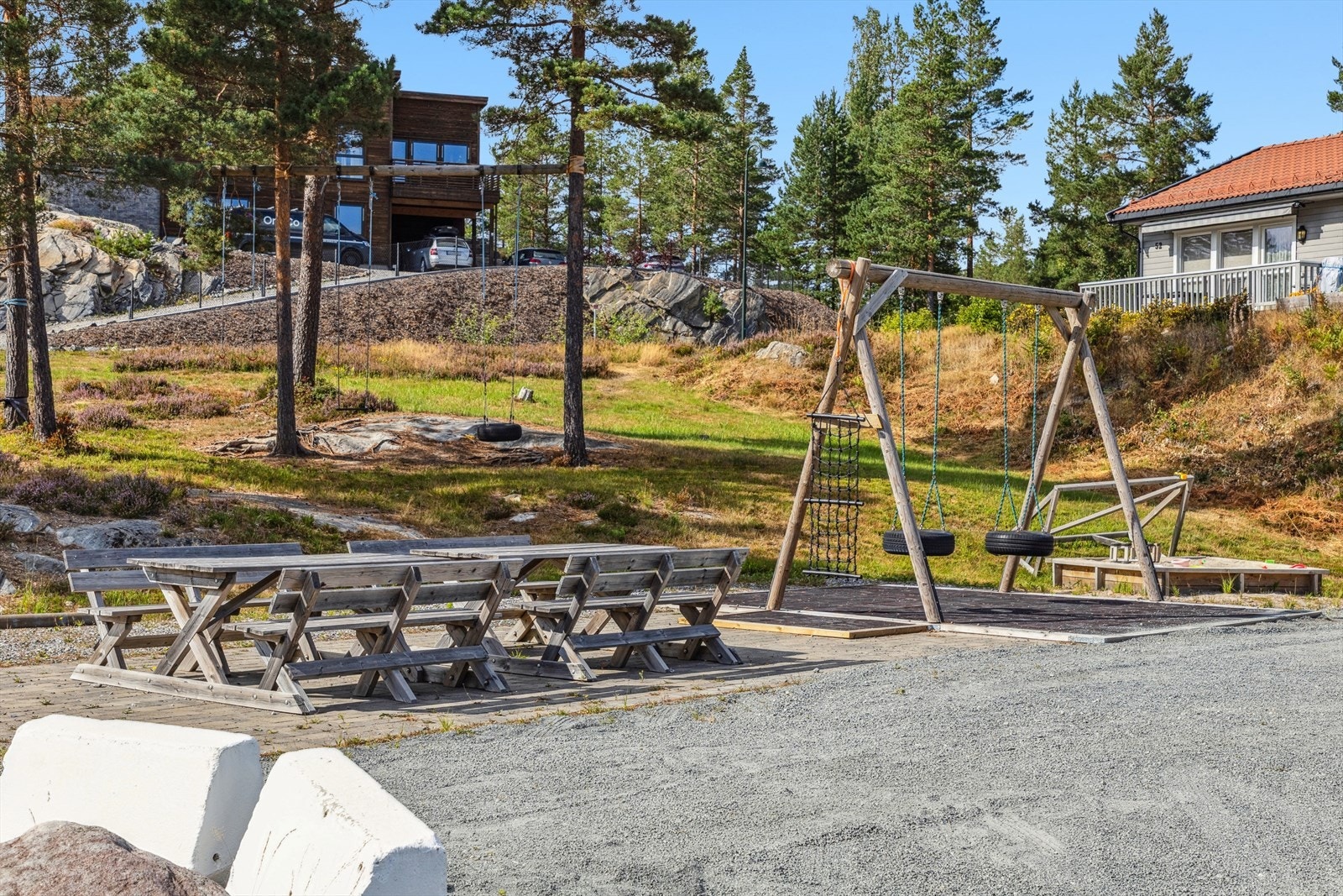 Fine lekeområder på feltet. Galleribilde