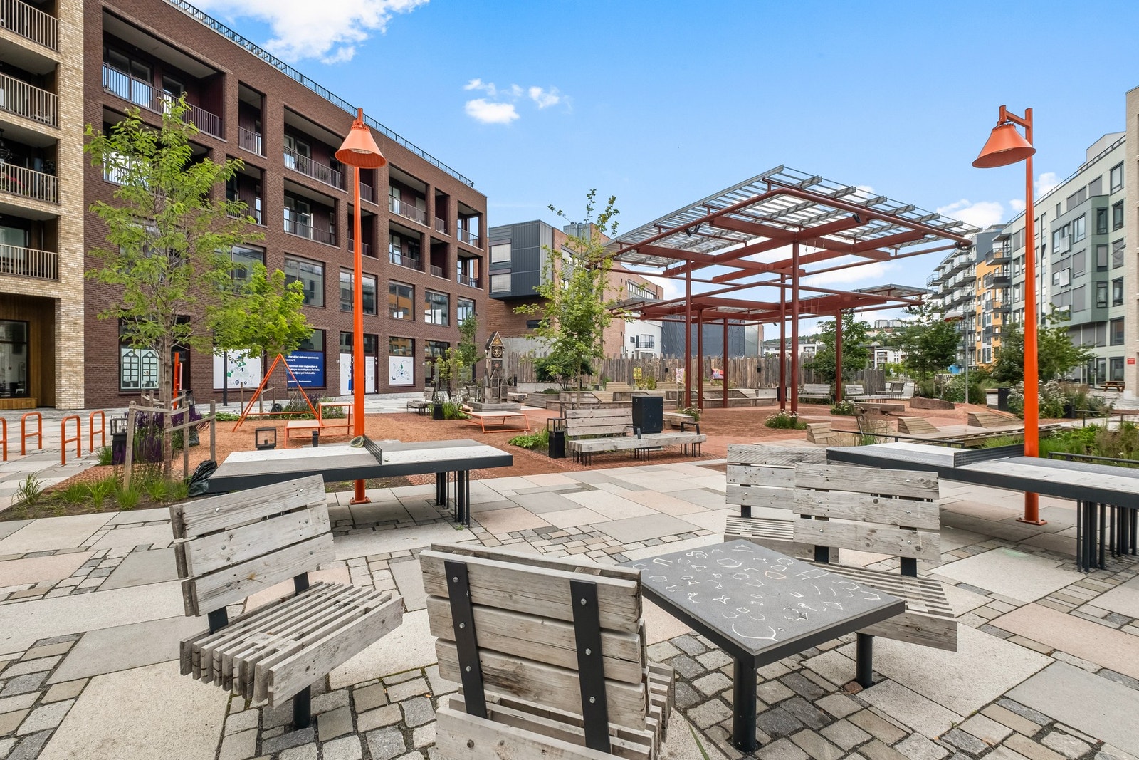 Vollebekk har de siste årene fått et løft med flere plasser for beboerne Galleribilde