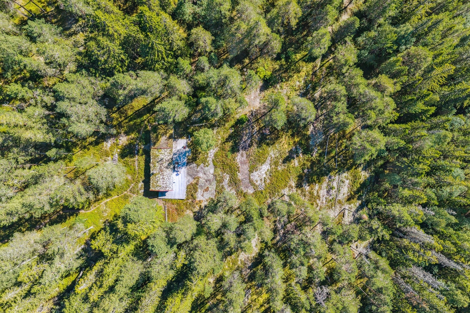 Oversiktsbilde som viser den usjenerte plasseringen. Galleribilde