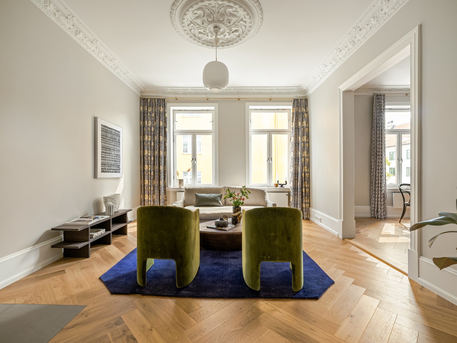 For de som vil ha flere stuer på rad, og klarer seg med to soverom, kan må få til det. Galleribilde