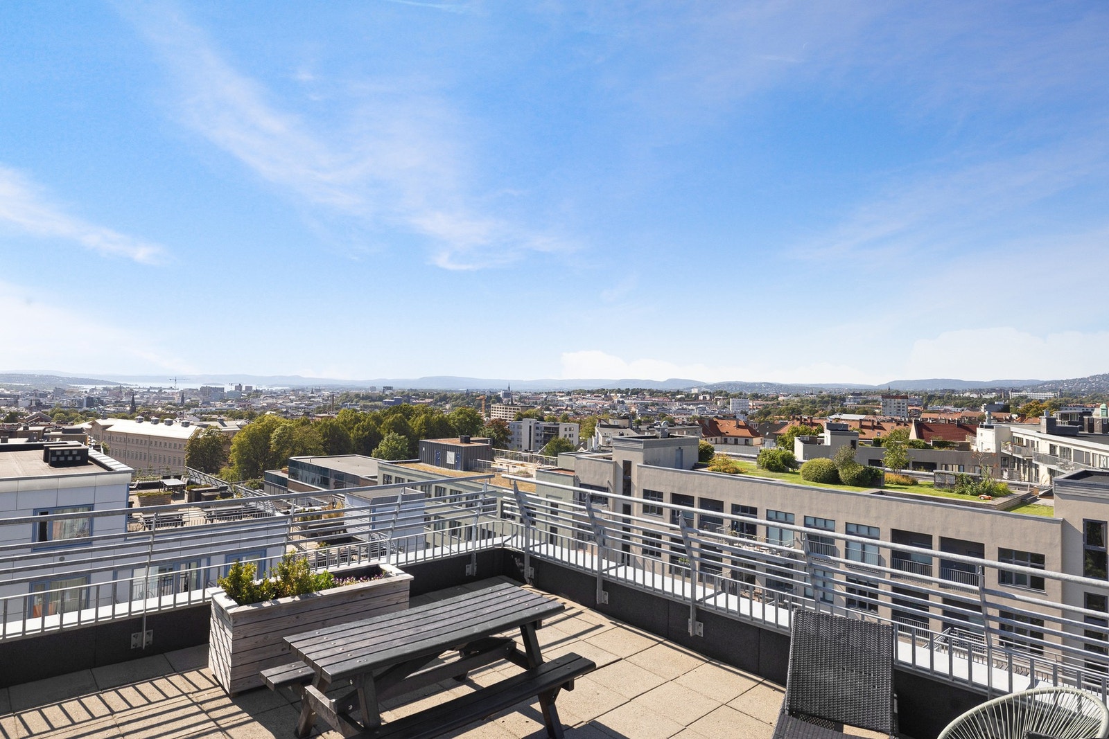 Her kan du nyte deilig utsikt over byen og Holmenkollen. Galleribilde