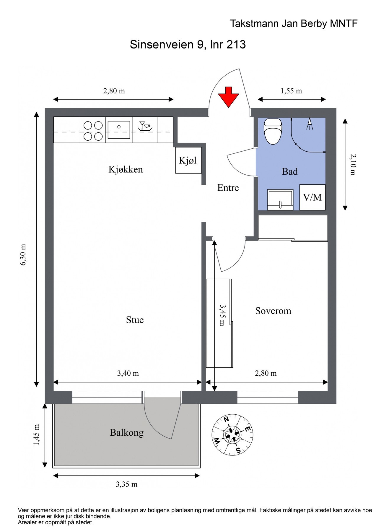 Plantegning til orientering. Galleribilde