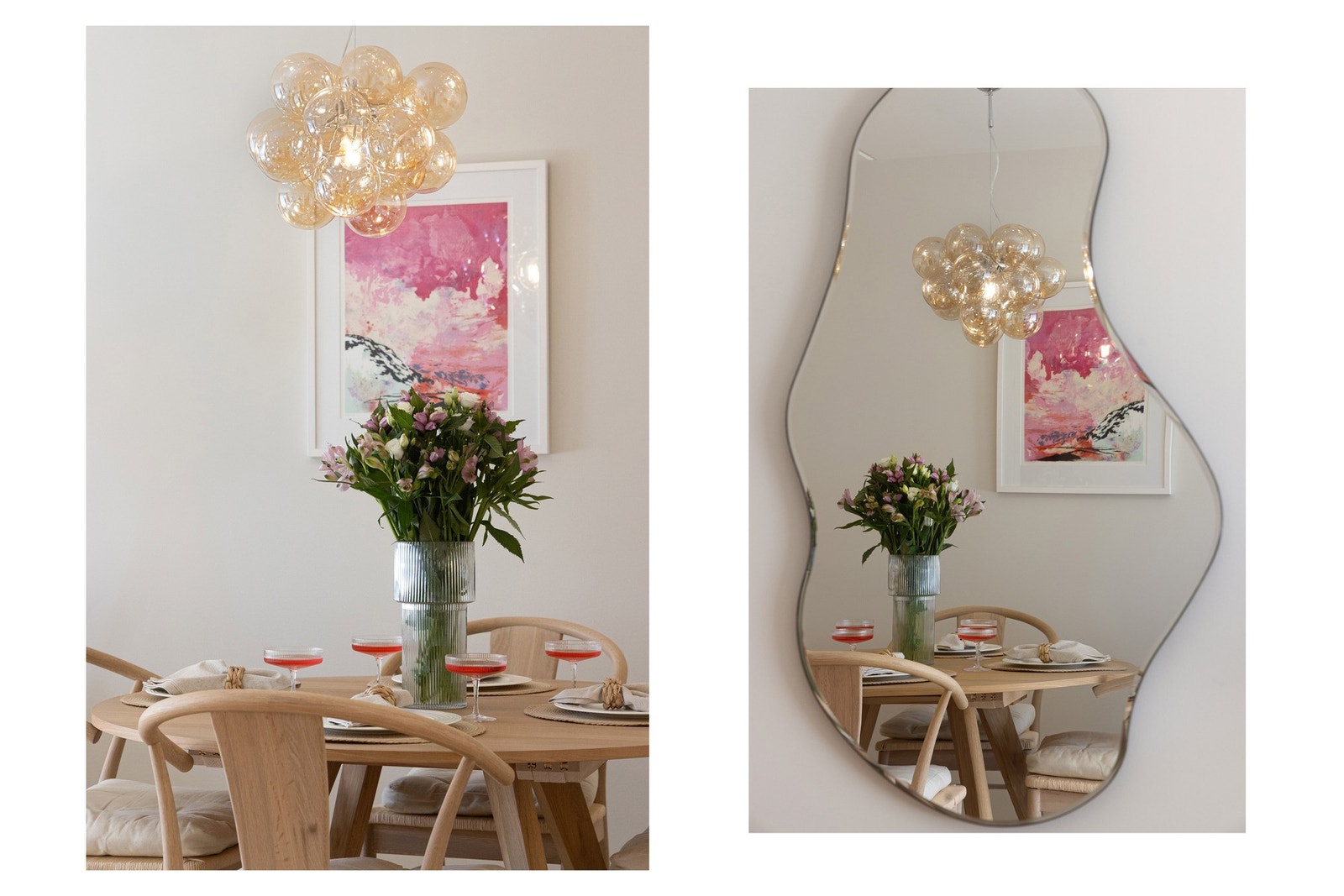 Alle vegger er malt i moderne, tidløse farger som gir leiligheten et lyst og innbydende uttrykk. Galleribilde