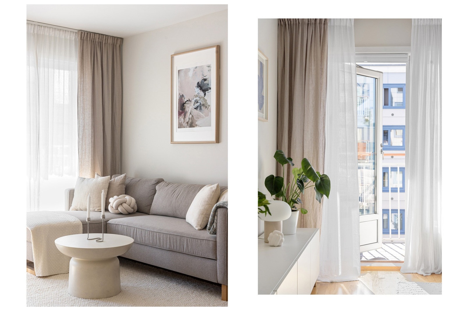 Tidsriktige fargevalg i jordtoner, som tatt ut av et boligmagasin. Galleribilde