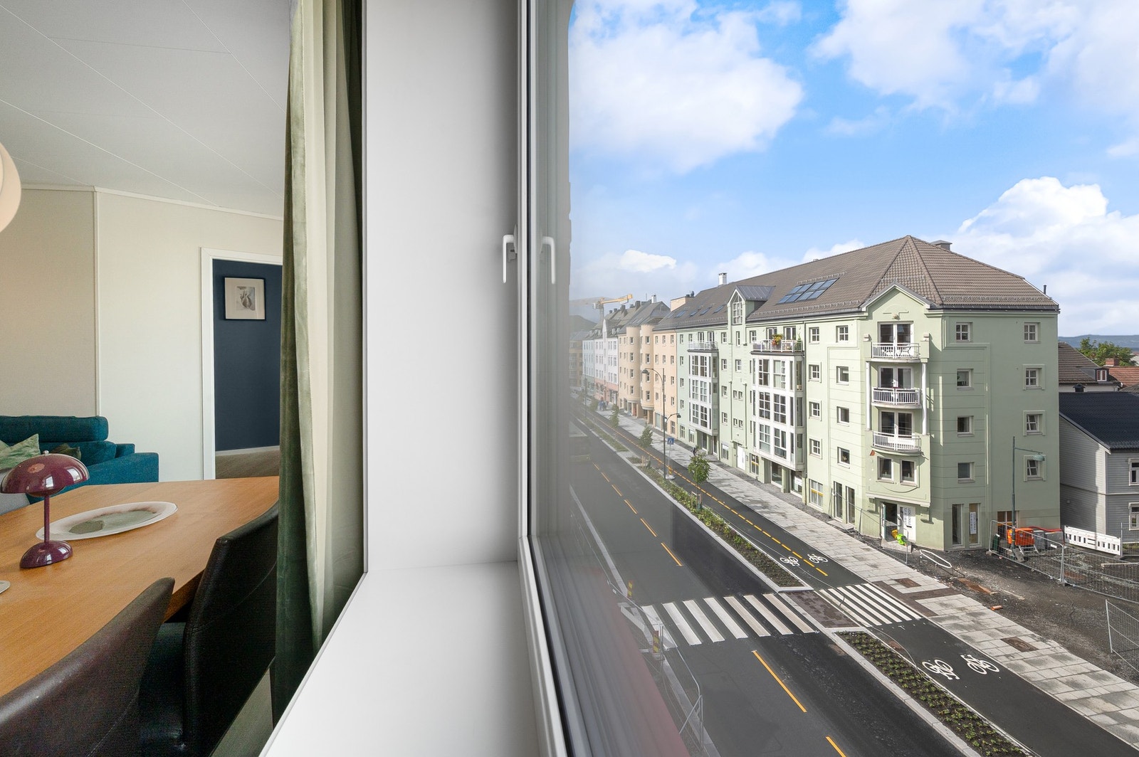 Nydelig utsikt mot det som blir miljøgata i Innherredsveien. Galleribilde