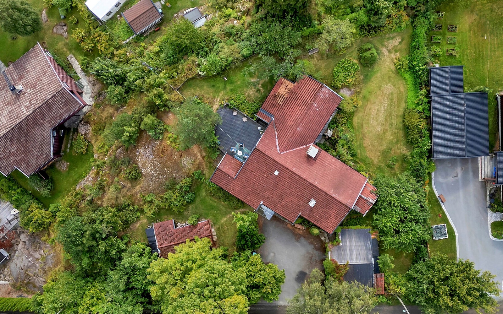 Dronefoto. Galleribilde