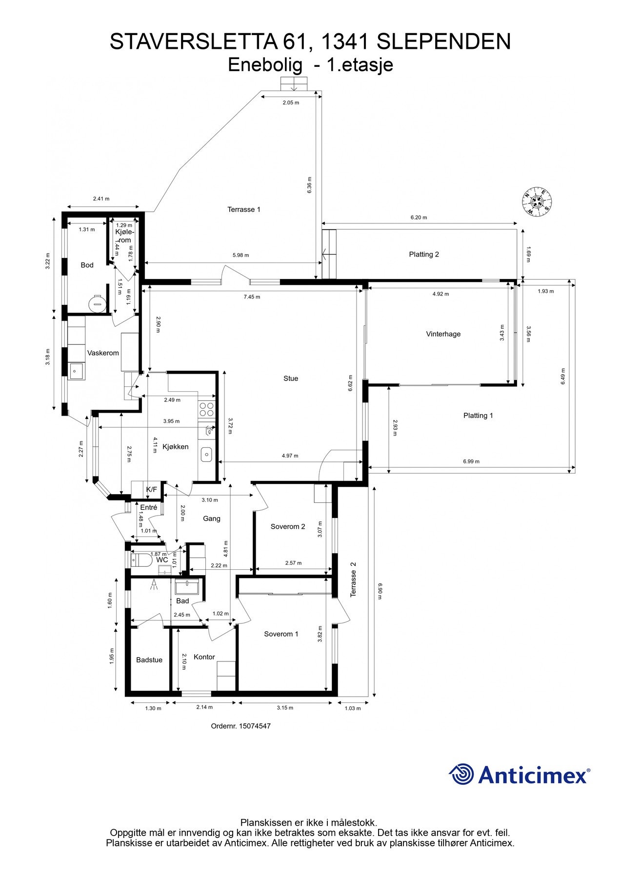 Plantegning. Galleribilde