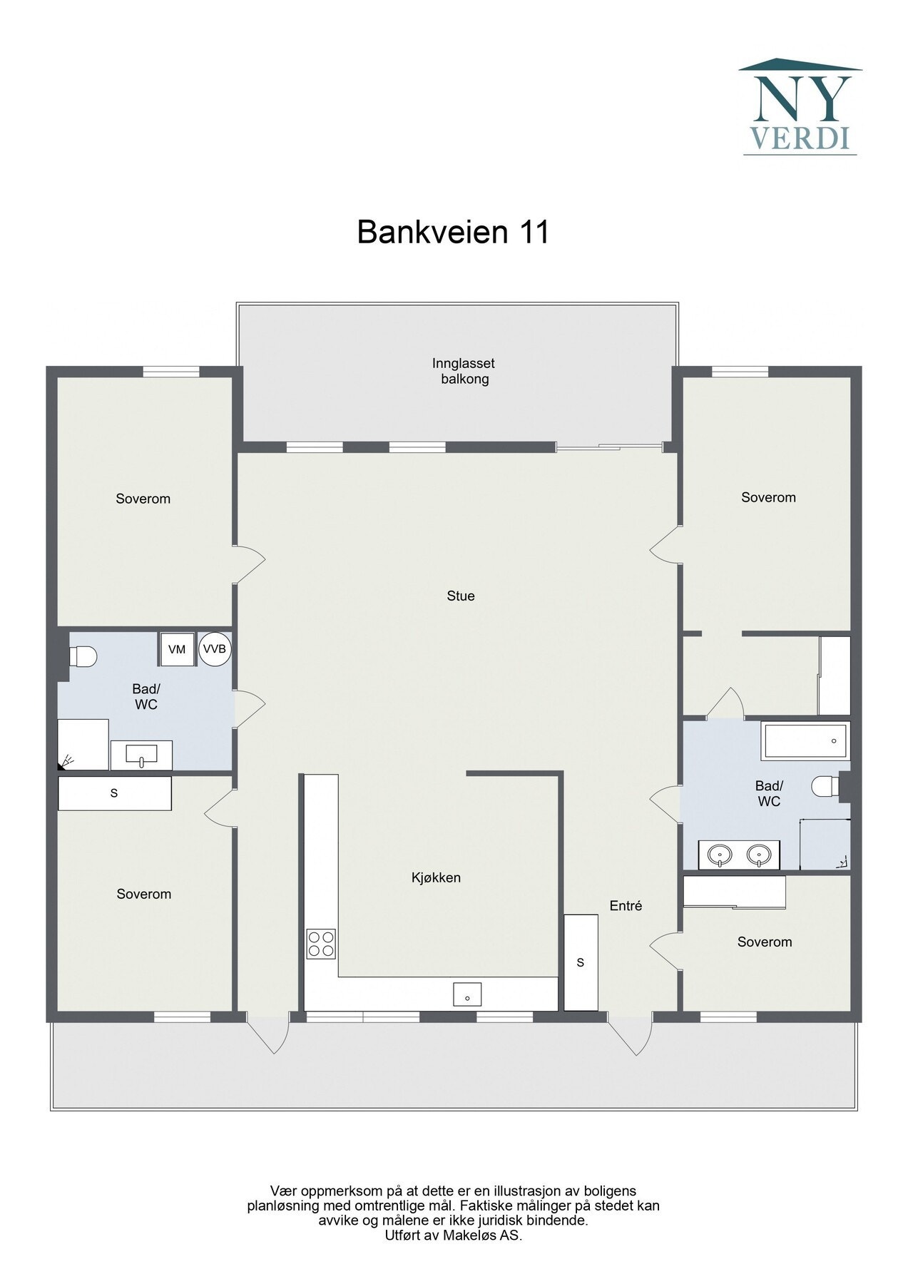 Plantegning 4.etasje. Galleribilde