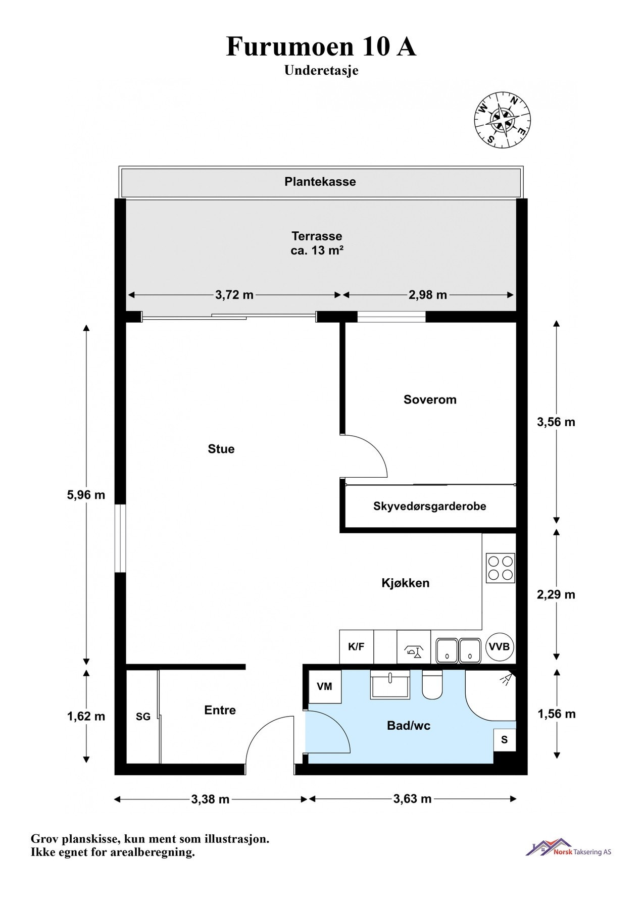 Planskisse Galleribilde
