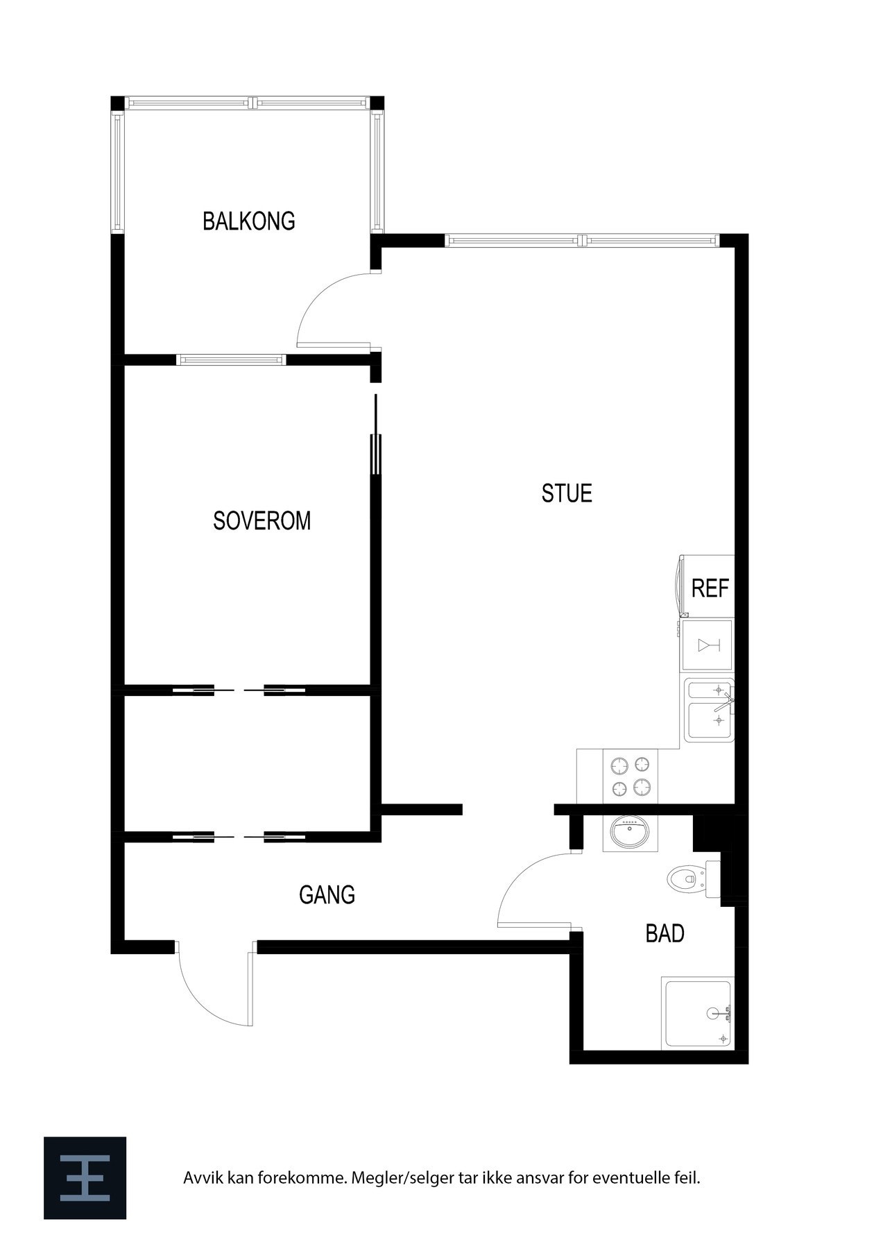 Plantegning - 3. etasje. Galleribilde