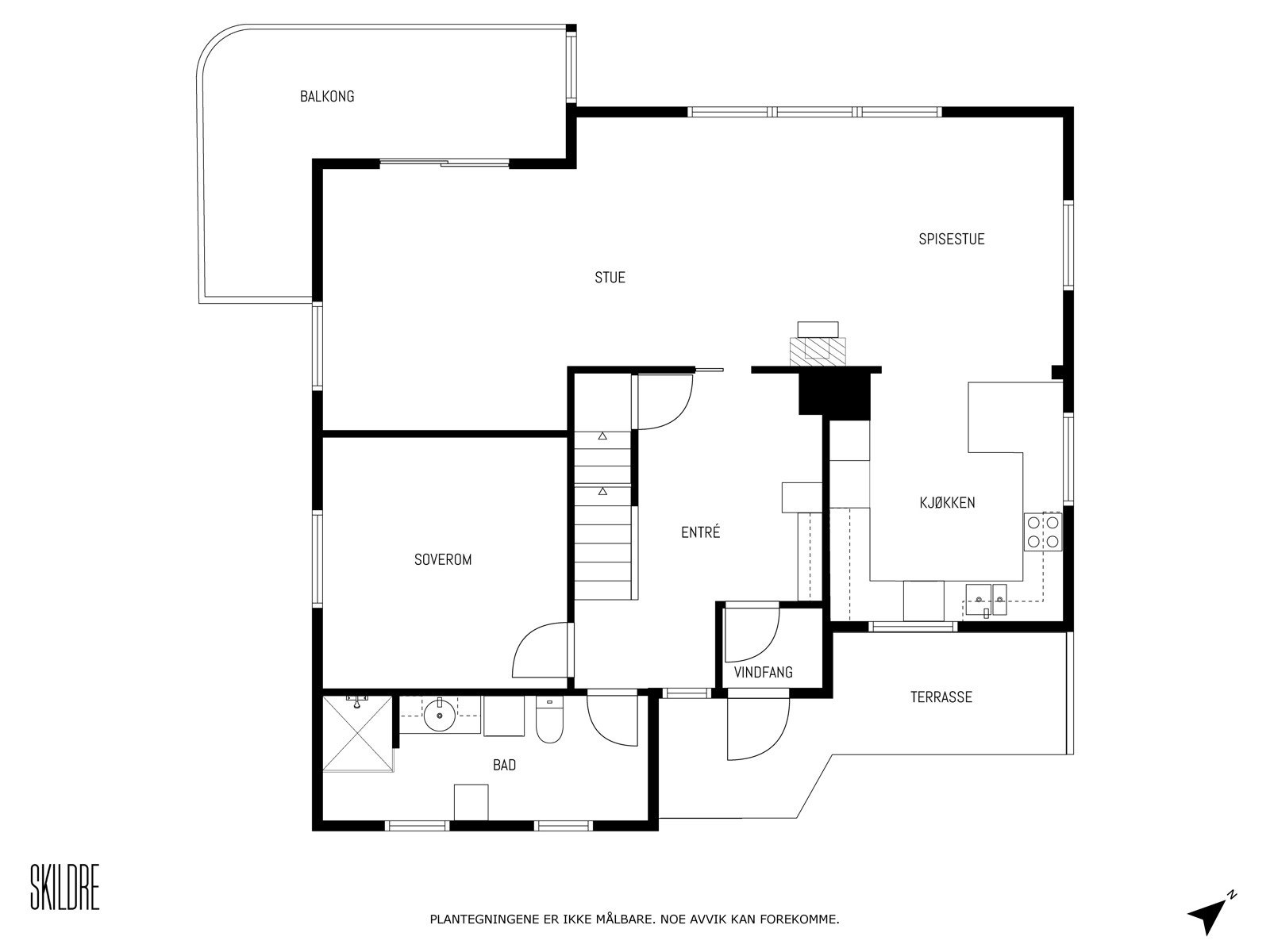Plantegning 1.etasje Galleribilde