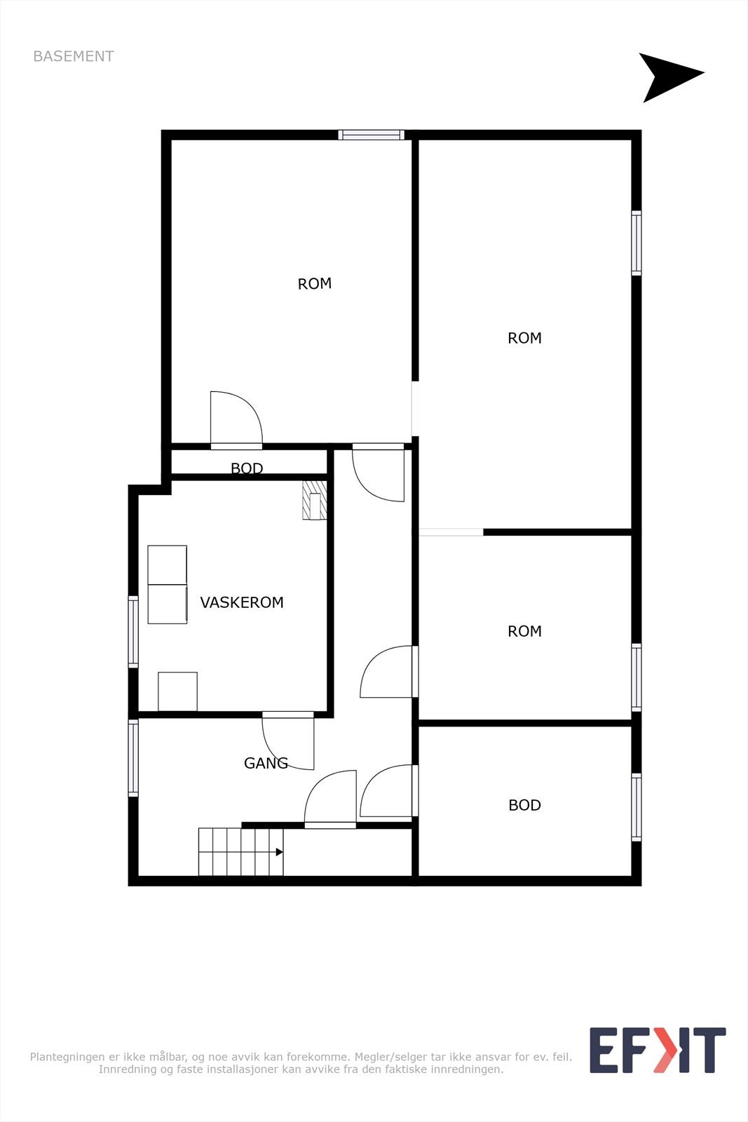 Plantegning kjeller Galleribilde