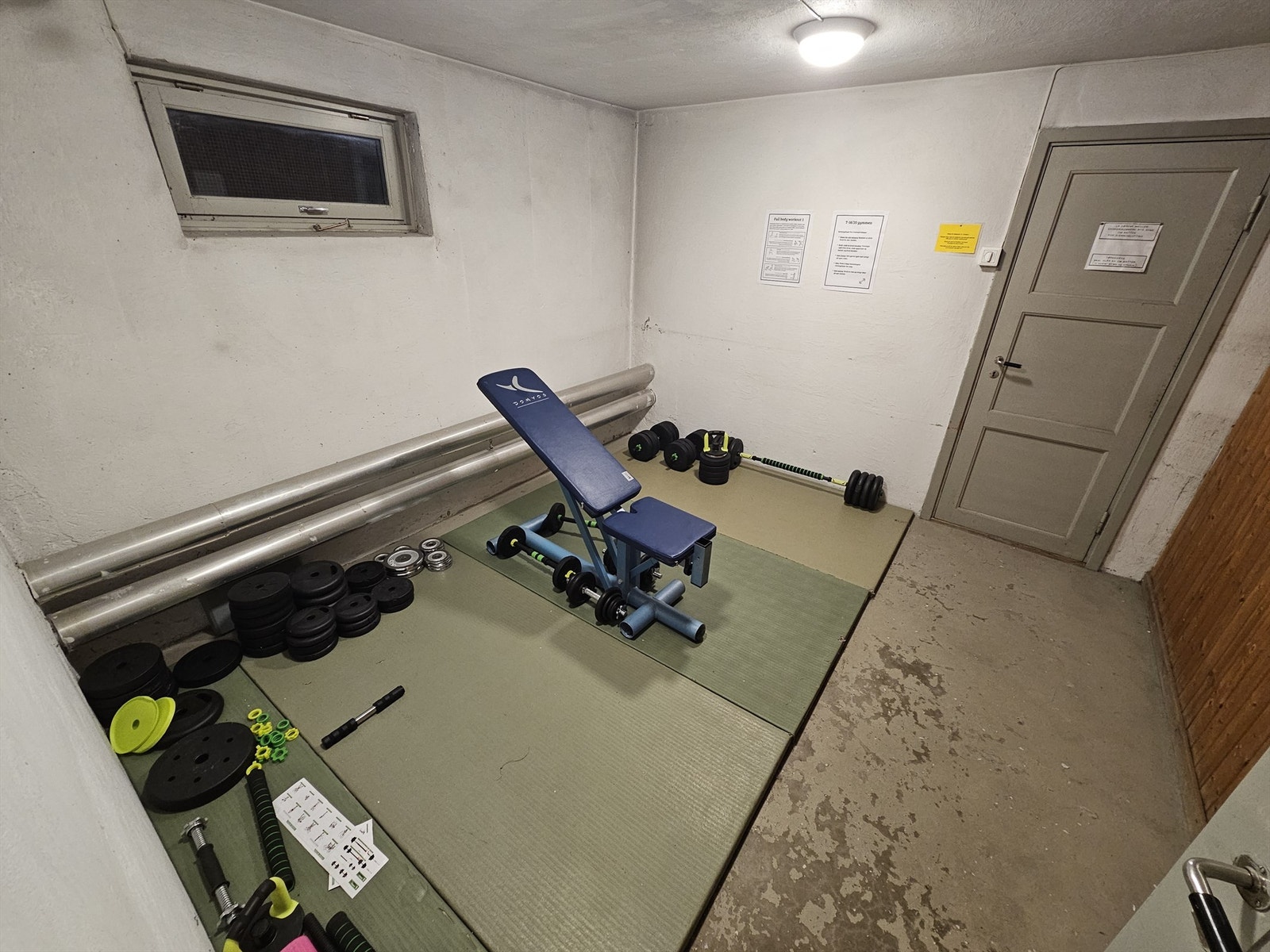Trimrom i en av fellesbodene i blokken. Galleribilde