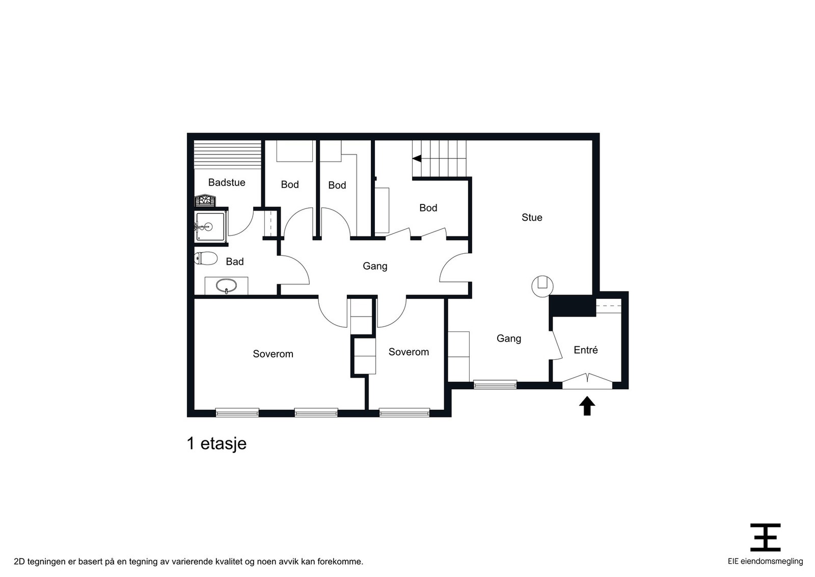 Planskisse underetasje Galleribilde