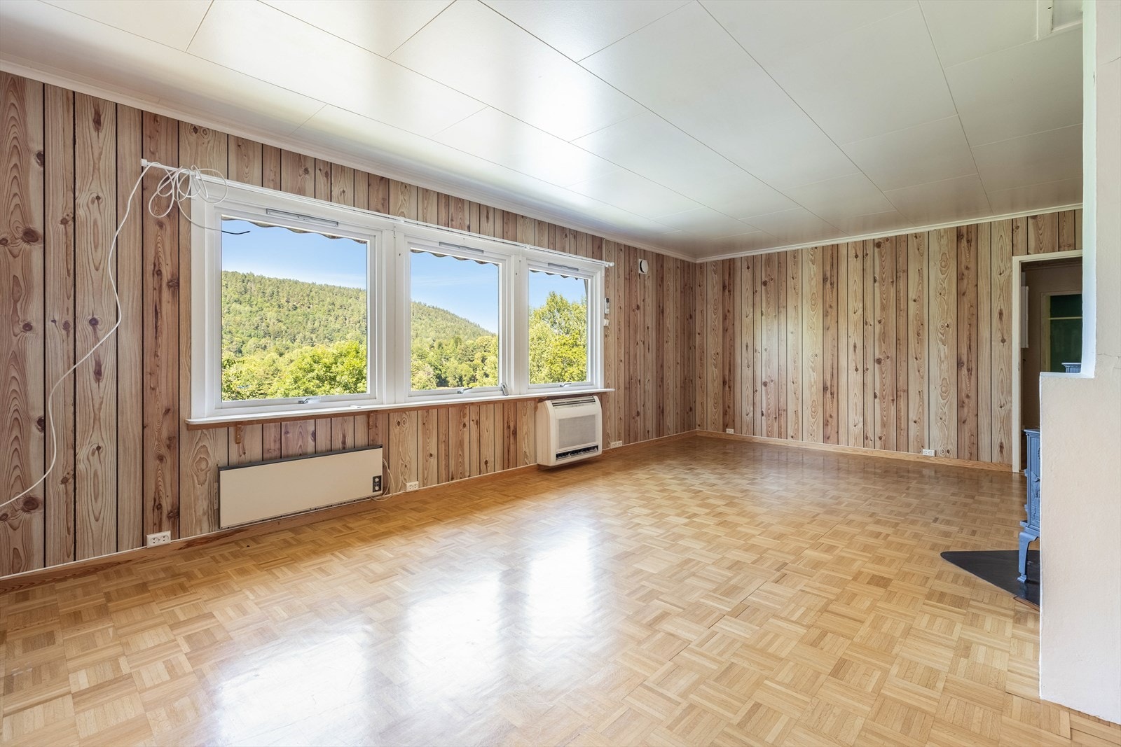 Stue med fin utsikt Galleribilde