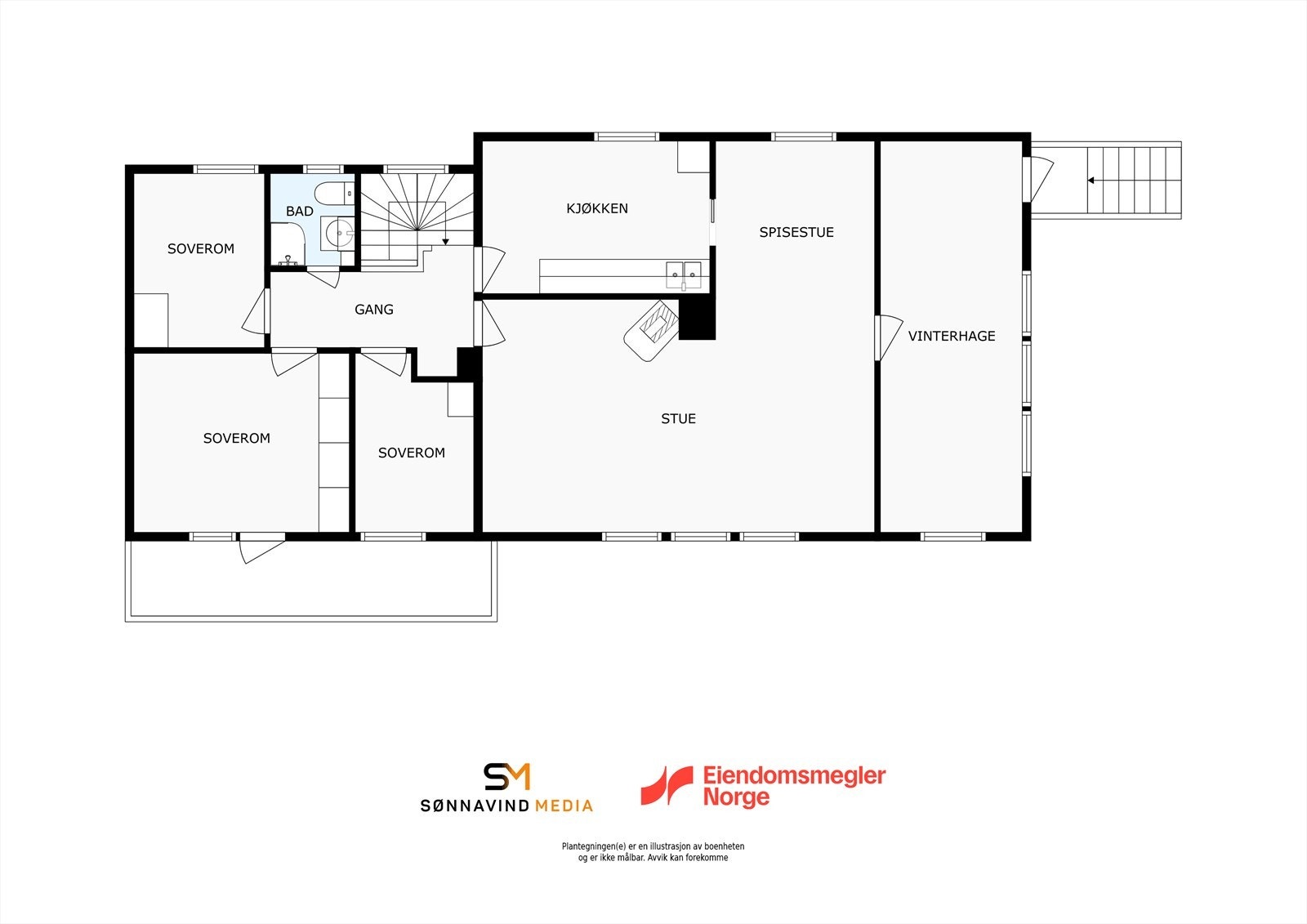 Planteging 1. etasje Galleribilde