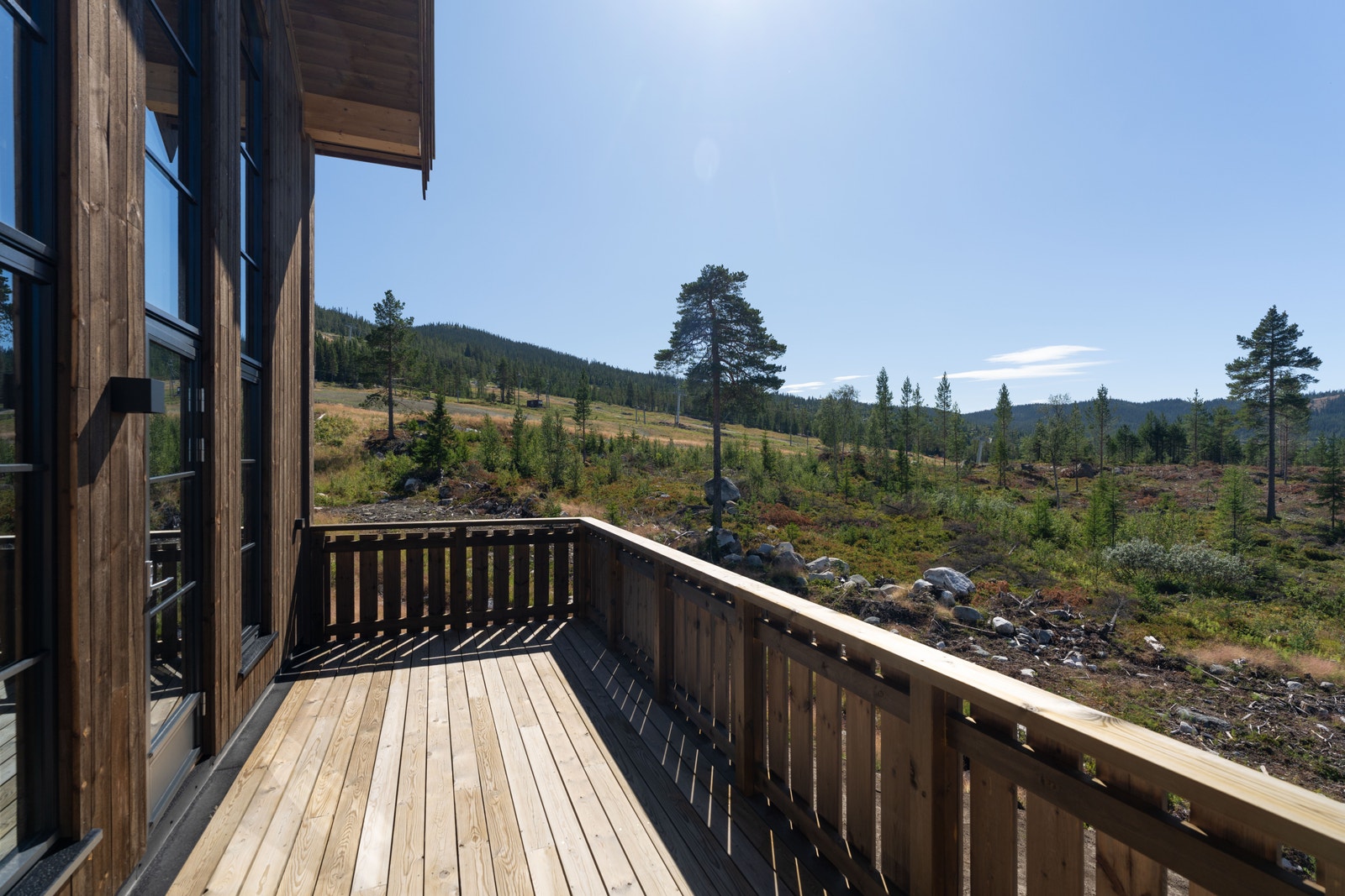 Utsikt fra balkong Galleribilde