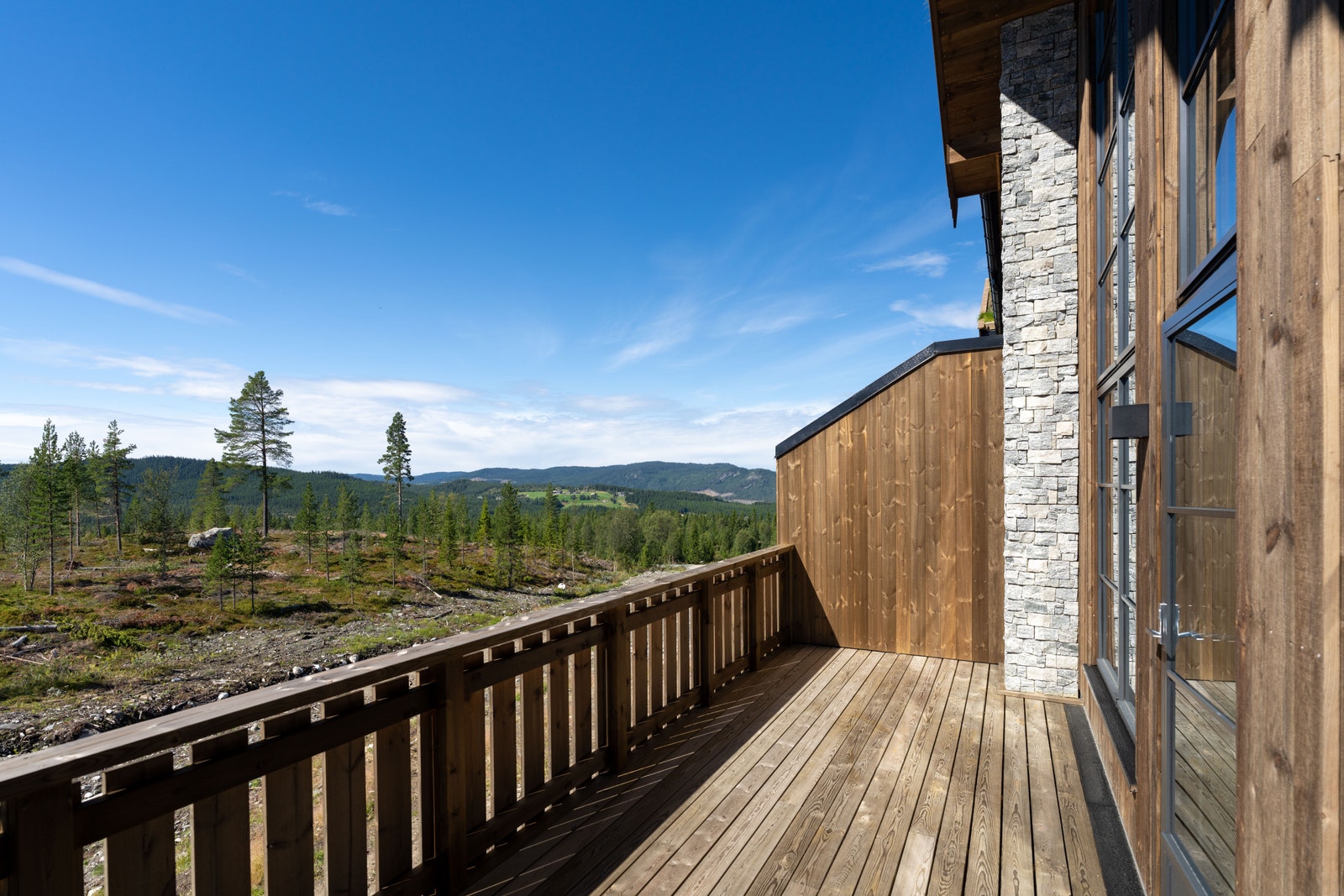 Utsikt fra balkong Galleribilde