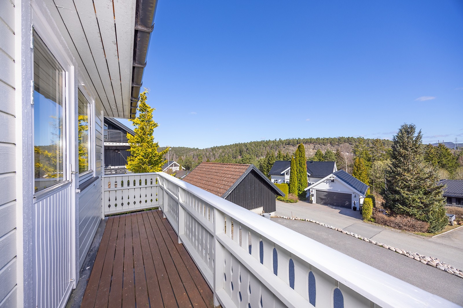 Koslig balkong utenfor soverom Galleribilde