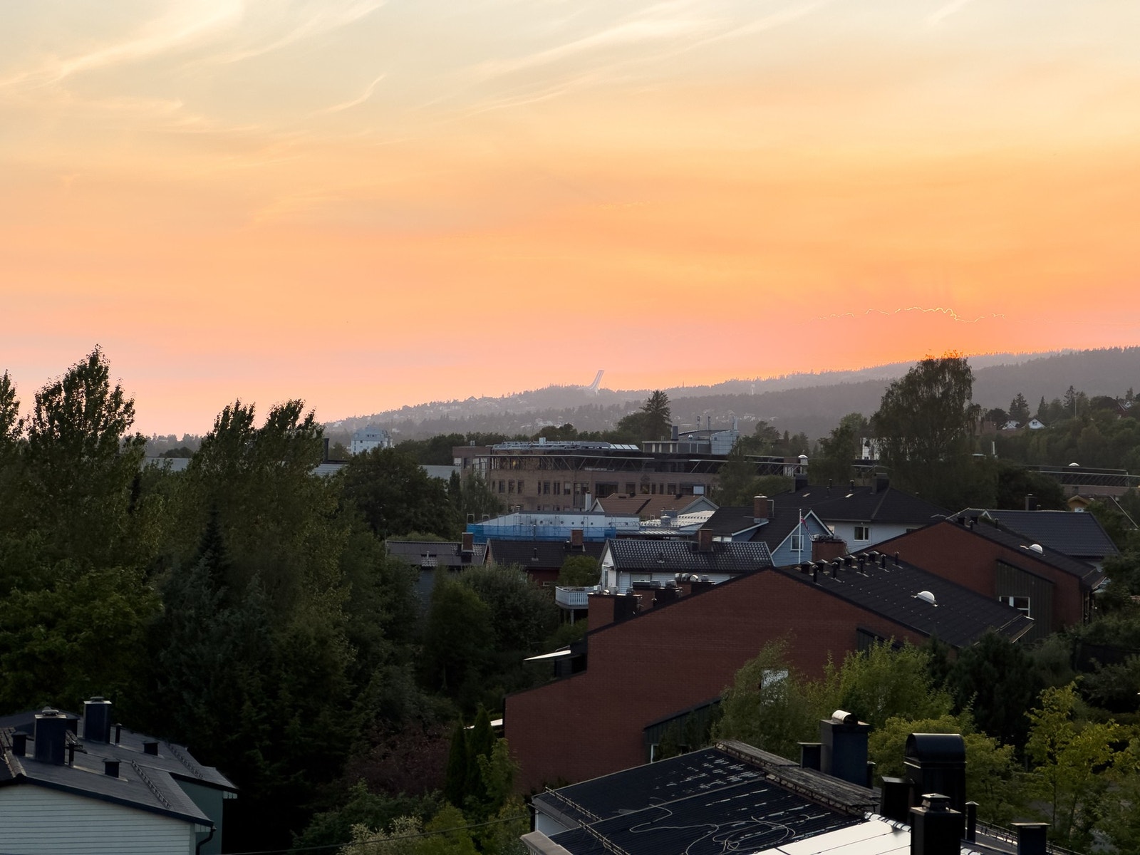 Nydelig solnedgang. Galleribilde