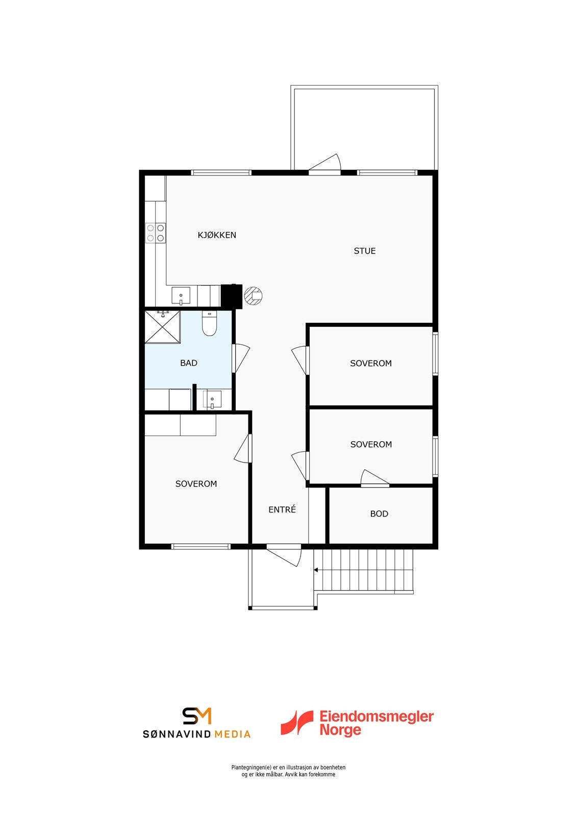 Praktisk planløsning Galleribilde