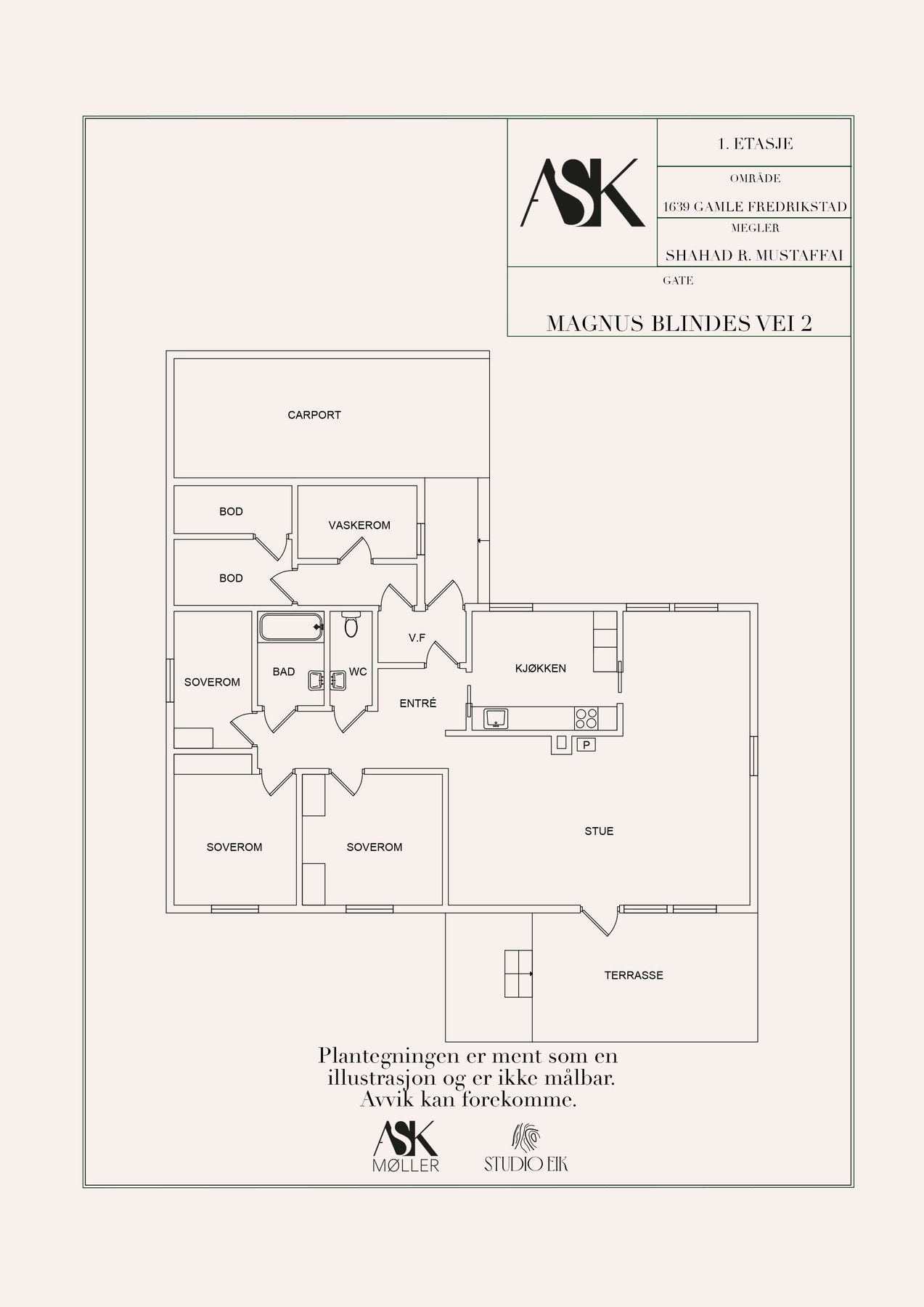 Plantegning Galleribilde