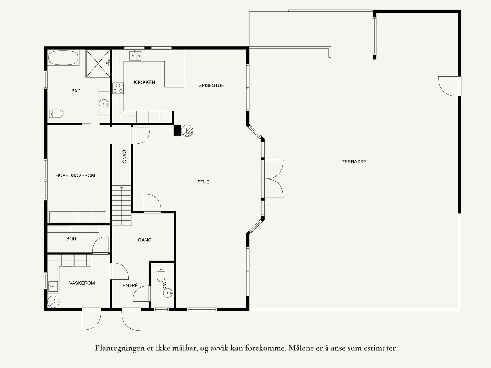Planløsning 1.etg. Galleribilde