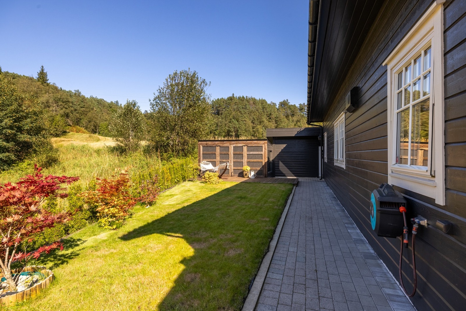 Uteområdene er variert og godt utnyttet. Galleribilde