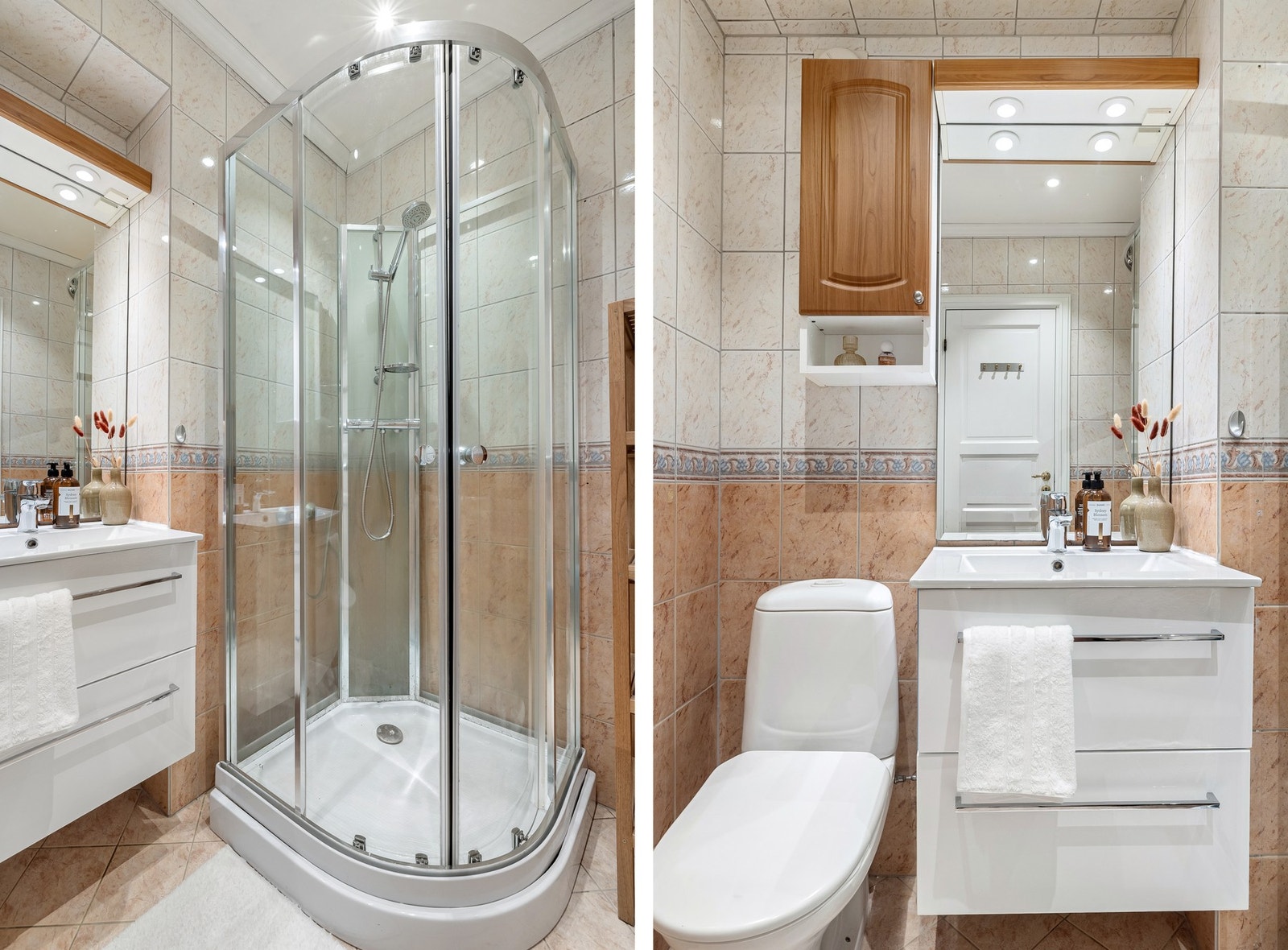 Nye spotter på badet ble montert i 2025 av Kvassheim Elektro AS. Galleribilde