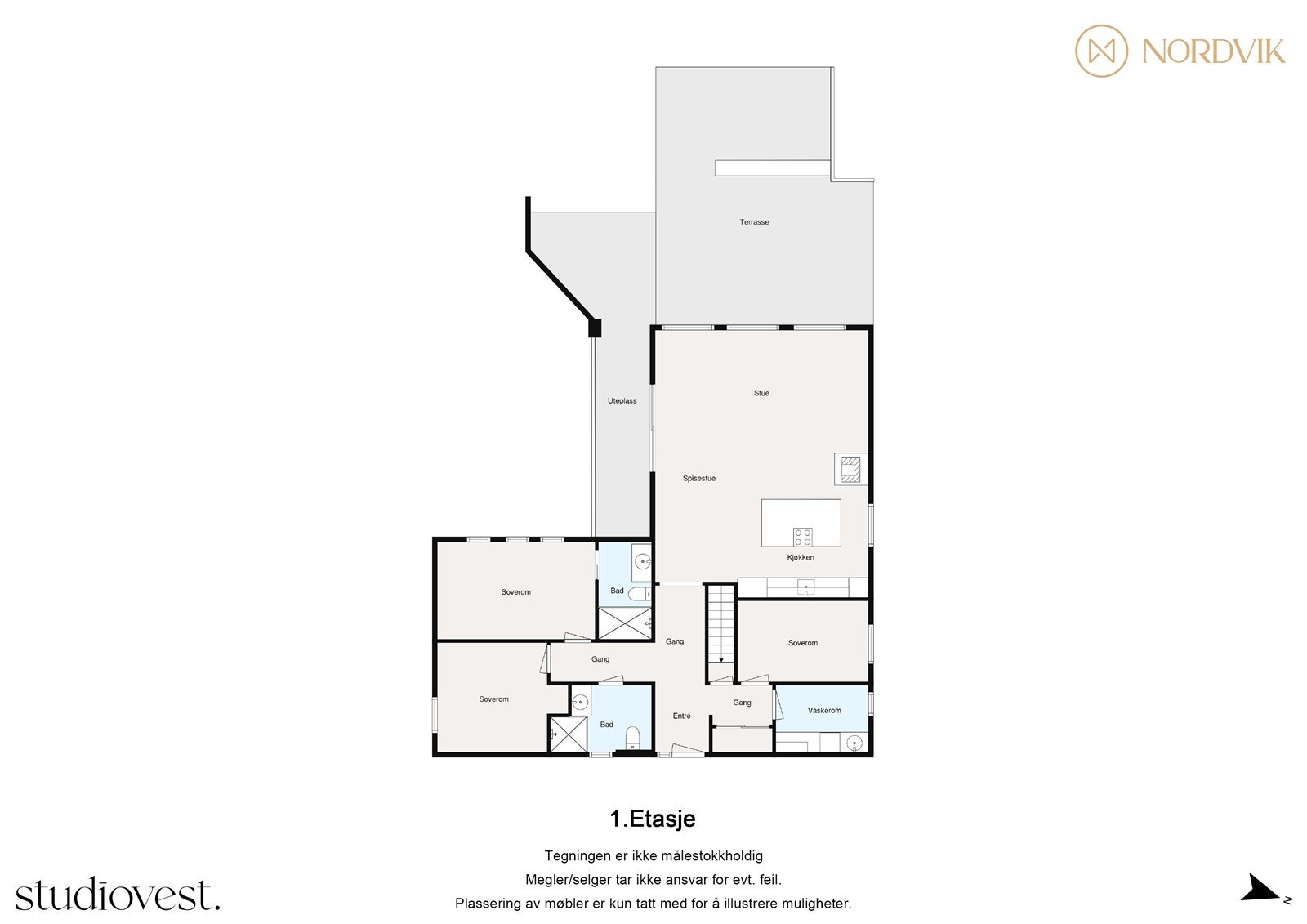 - Plantegning 1. etasje - Galleribilde