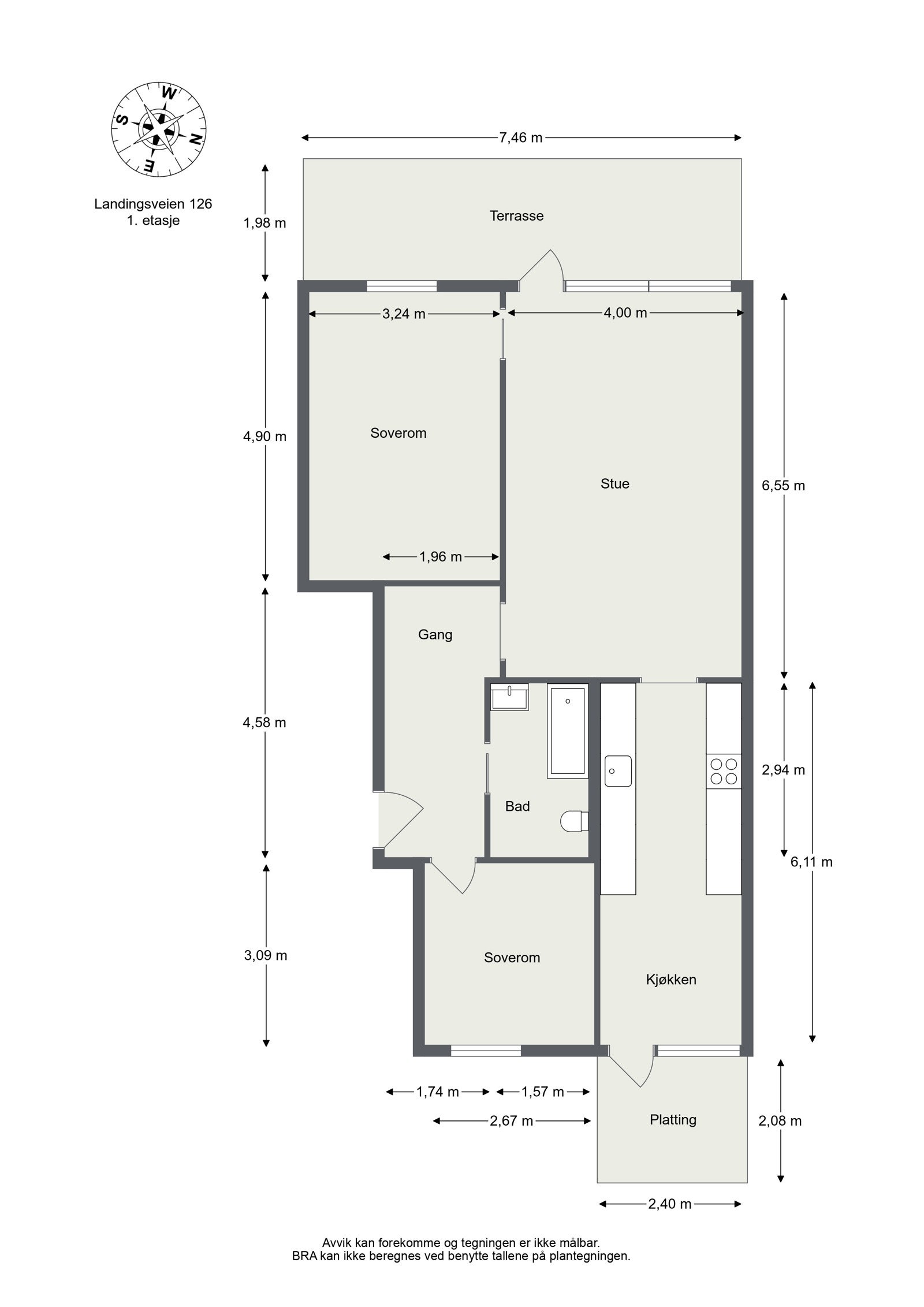 Plantegning. Galleribilde