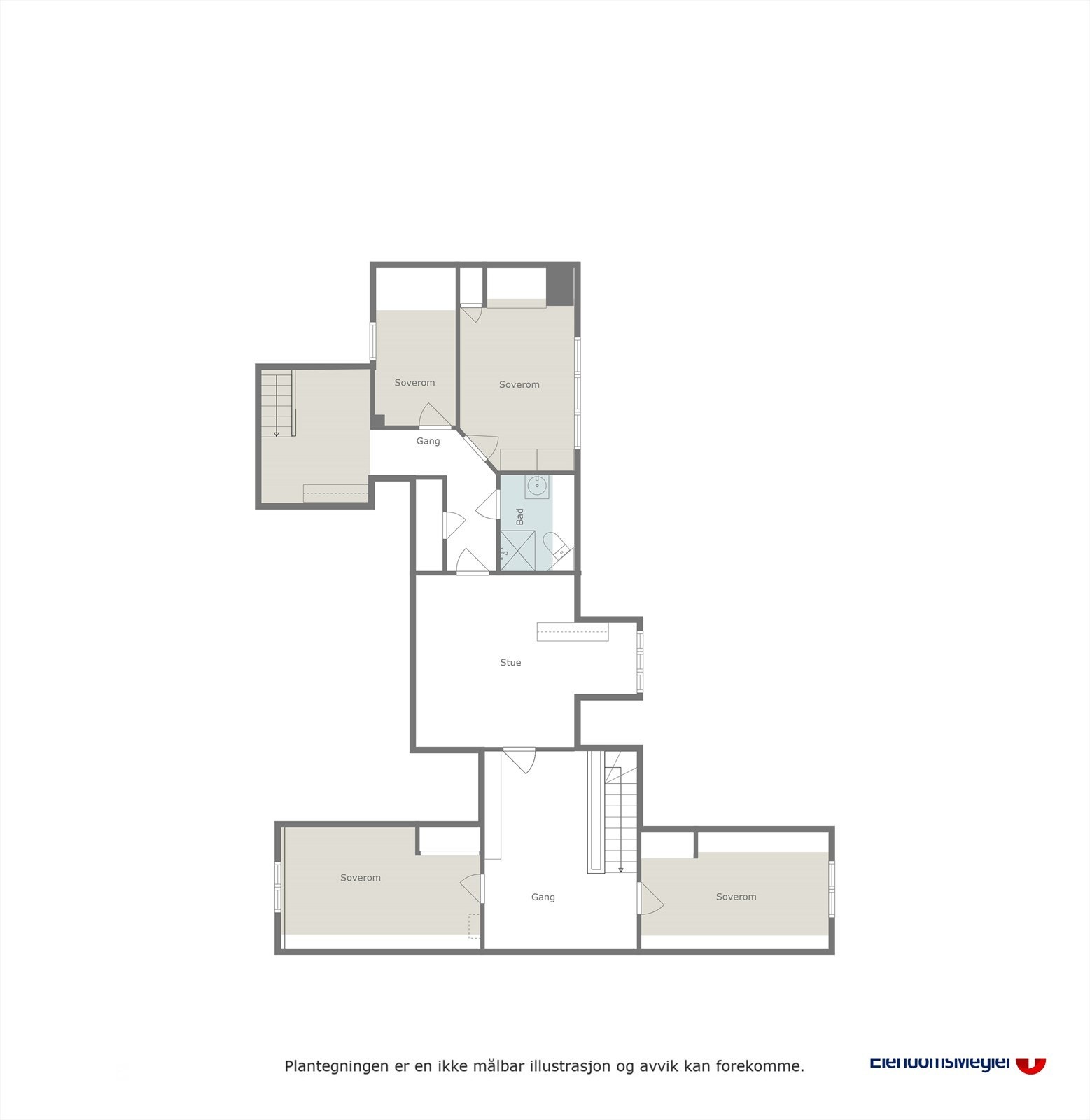 Planskisse 2. etasje Galleribilde