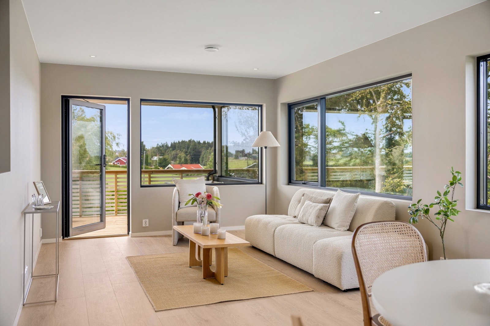 Panoramautsikt fra stuevindu Galleribilde